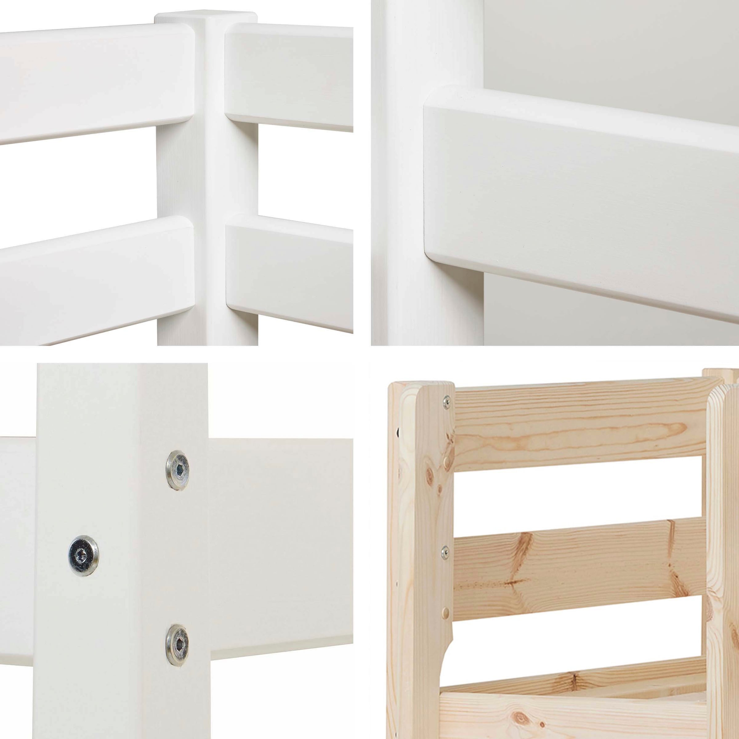 Hoppekids Spielbett »ECO COMFORT, Hochbett, in 2 Einzelbetten teilbar« Höhe 72cm, Farbe & Größe & Matratze