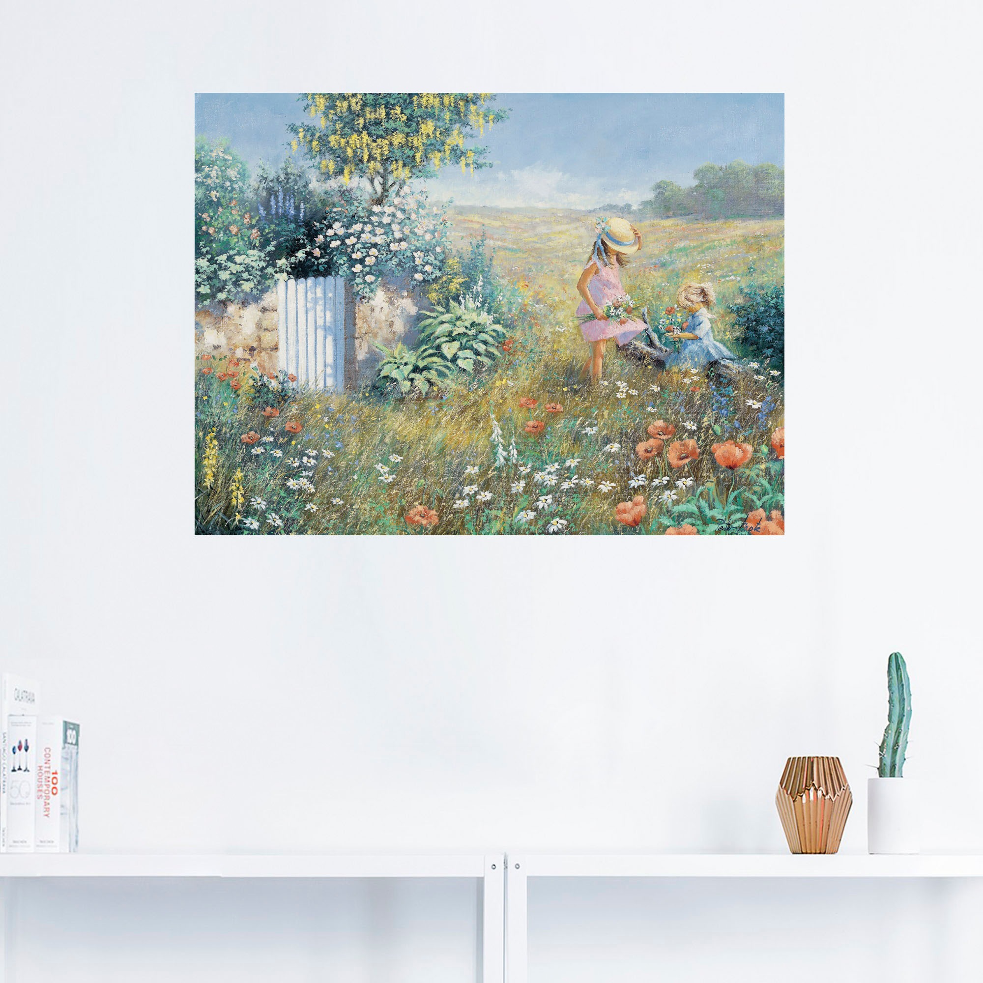 Artland Wandbild »Außerhalb des Gartens«, Garten, (1 St.), als Leinwandbild günstig online kaufen