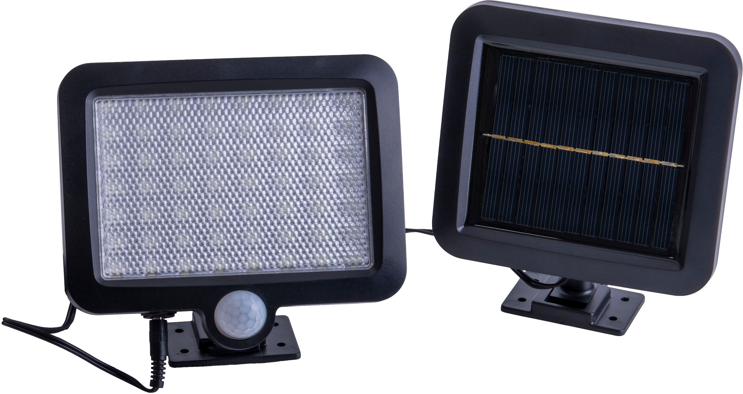 näve LED Solarleuchte »Pepe«, 1 flammig, Leuchtmittel LED-Modul | LED fest integriert, 2er Set, inkl. Bewegungsmelder Reichweite max. 5-8 m, kaltweiß