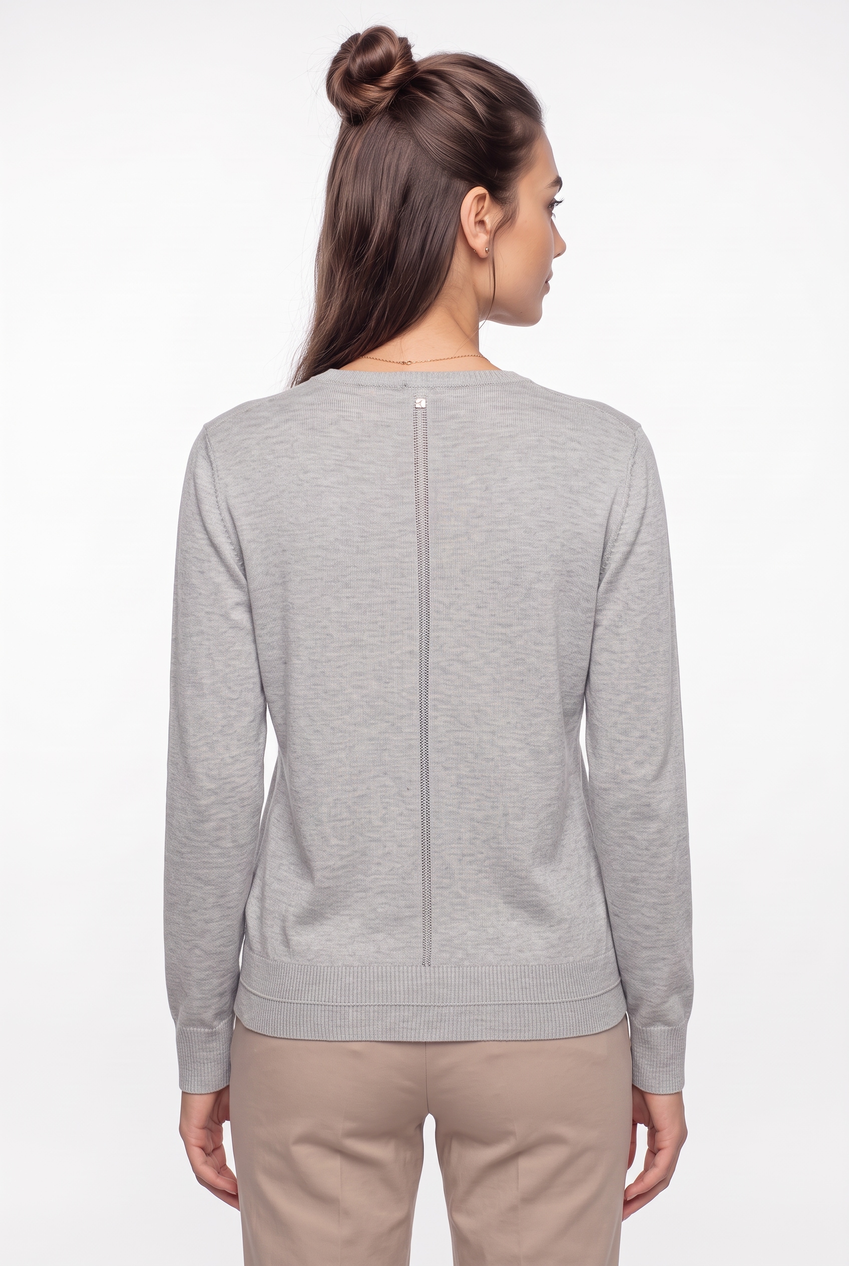 BOSS ORANGE Strickpullover »Fiaffella Premium Damenmode« mit Ajouré-Detail hinten, Kaschmir-Anteil