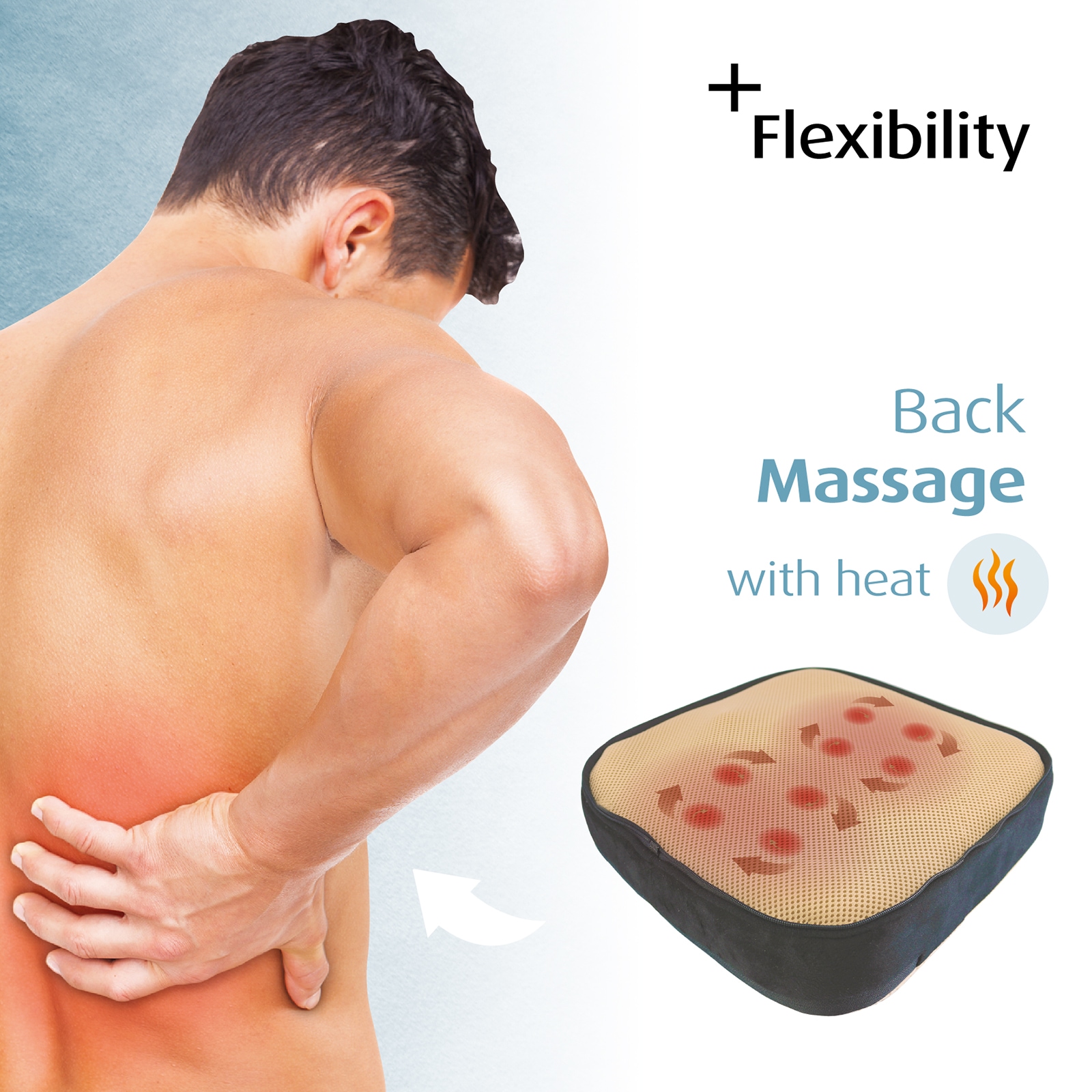 prorelax Shiatsu-Fußmassagegerät »121198 2 in 1 Massagegerät«, (2 tlg.), Mit zuschaltbarer Wärme
