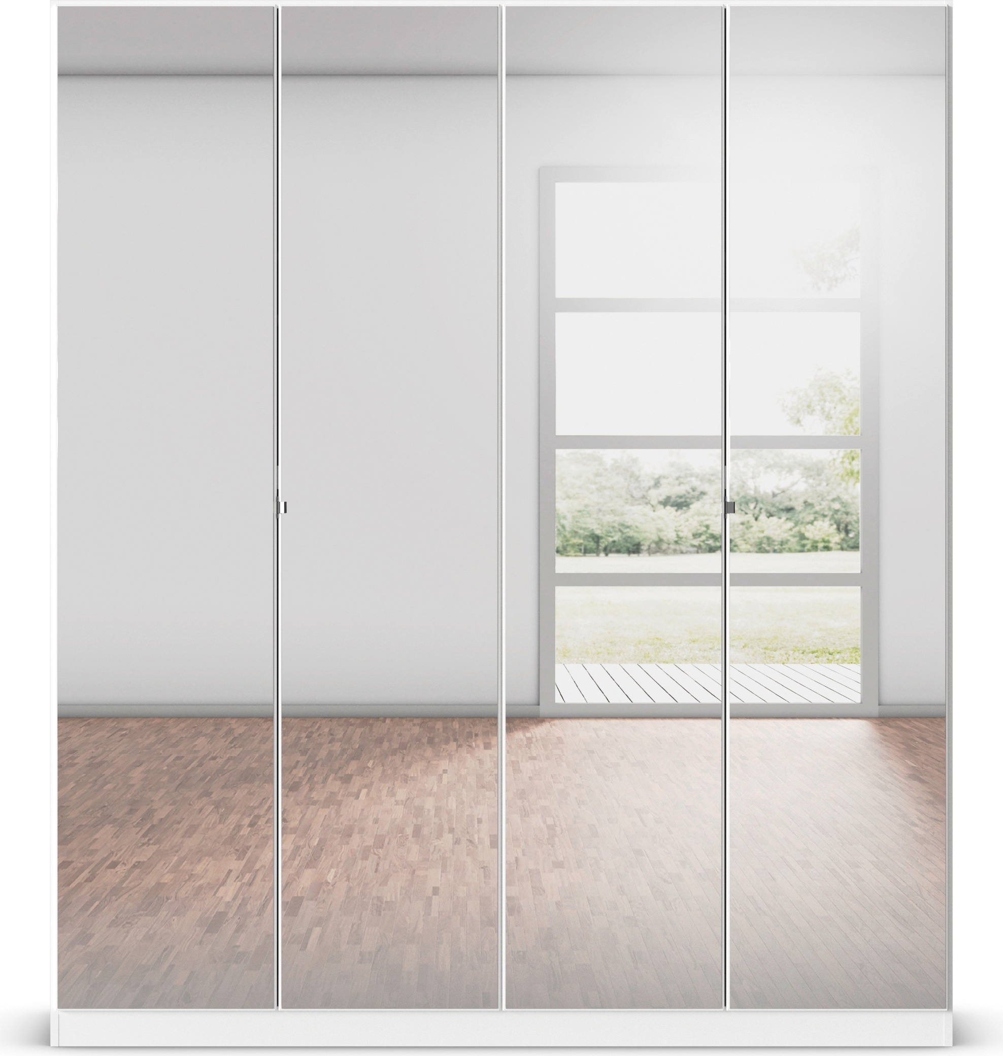 rauch Drehtürenschrank »Reflect«, mit Spiegelfront, inkl. praktischer Inneneinteilung