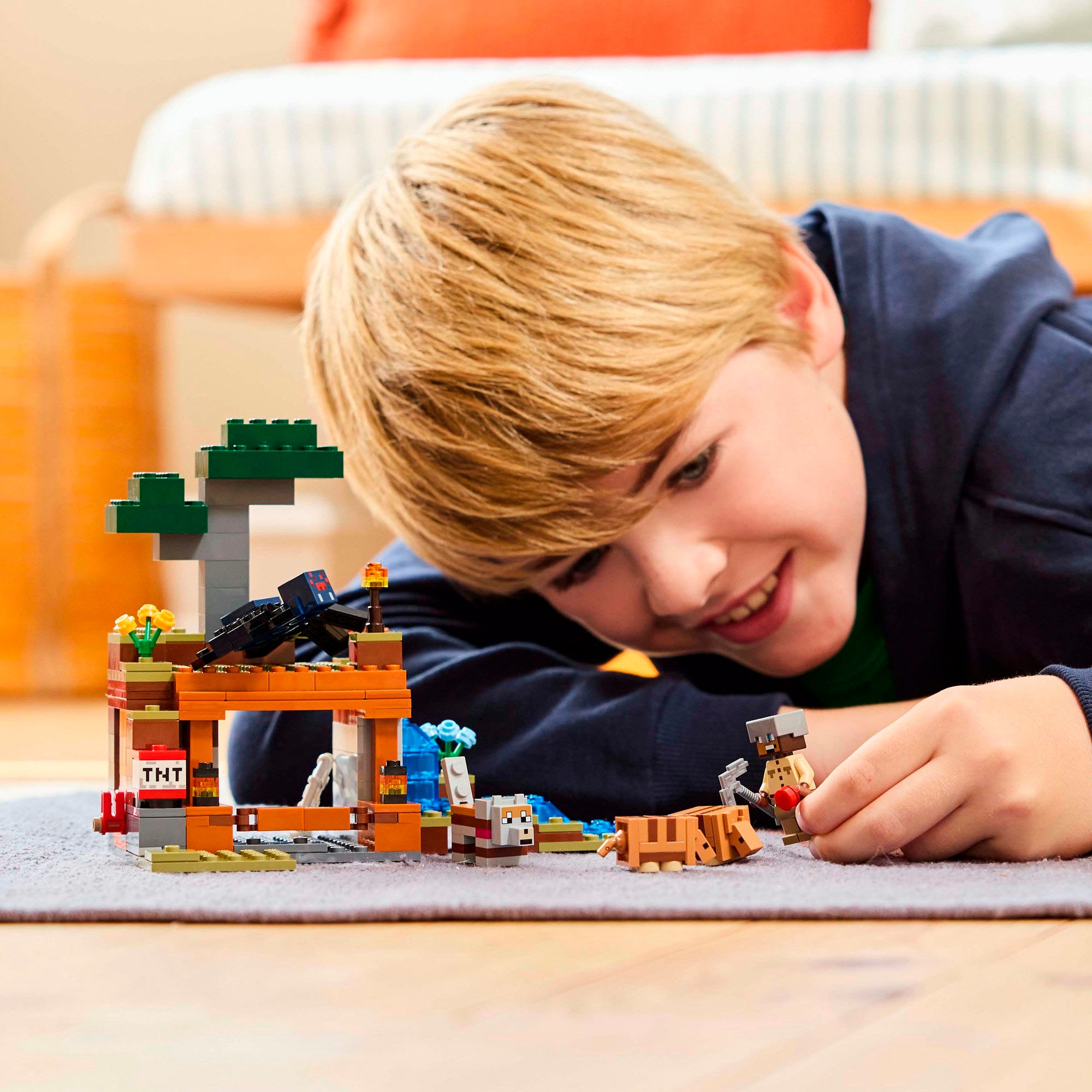 LEGO® Konstruktionsspielsteine »Die Expedition zur Gürteltiermine (21269), LEGO Minecraft«, (247 St.), Made in Europe