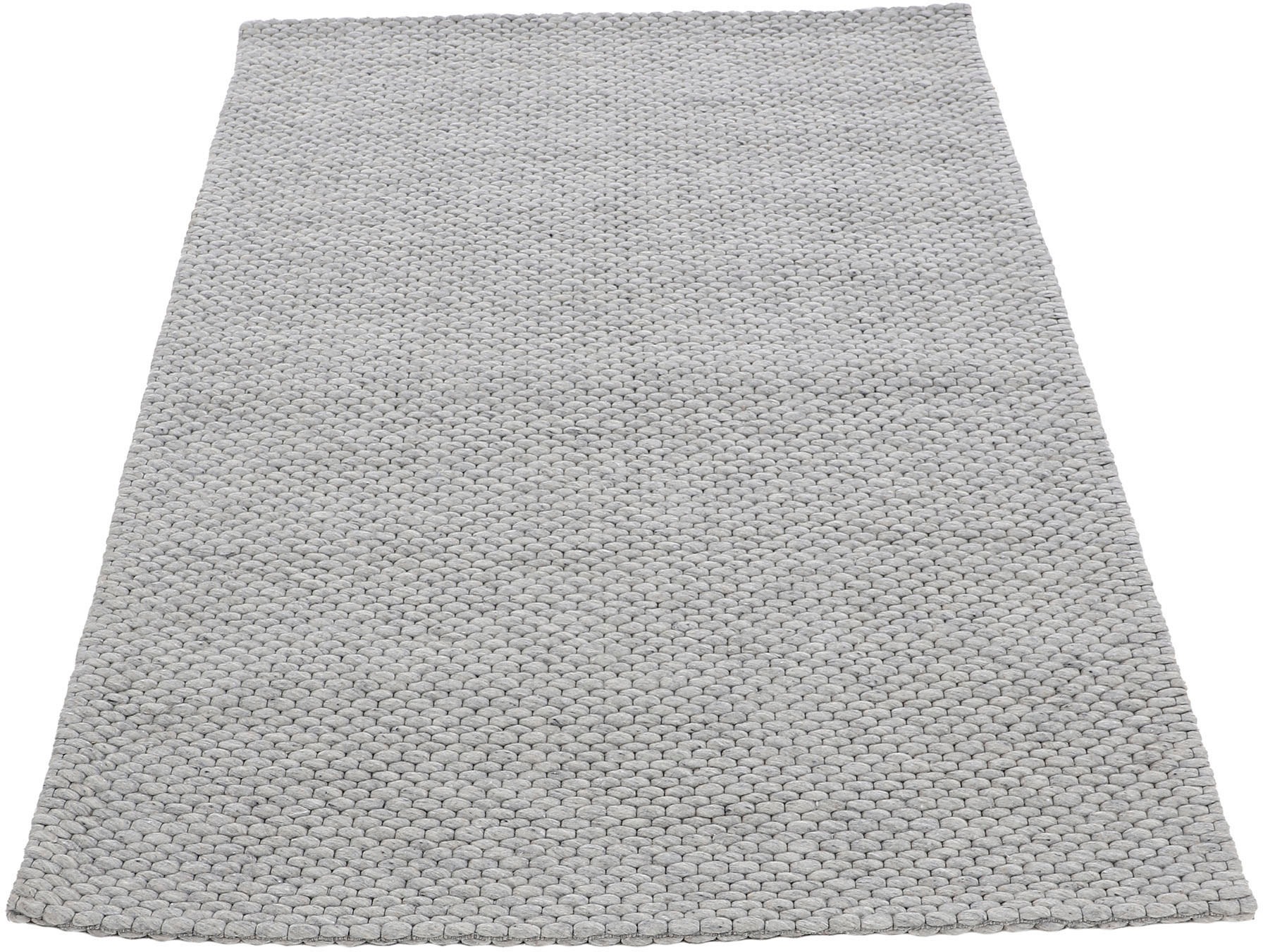 carpetfine Wollteppich »Sina, auch als Läufer«, rechteckig, 14 mm Höhe, Han günstig online kaufen