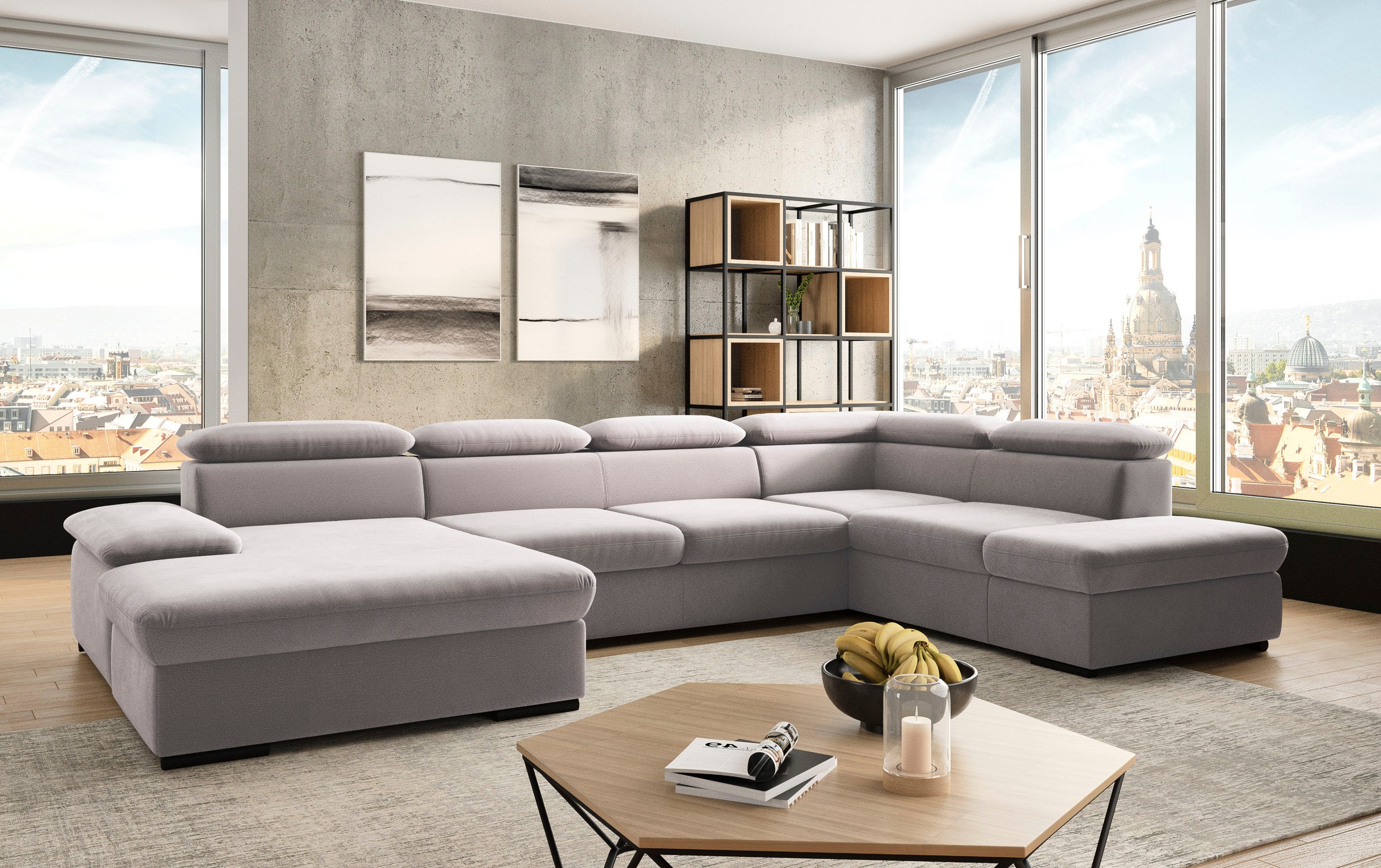 sit&more Wohnlandschaft »Alcudia U-Form« wahlweise mit Bettfunktion günstig online kaufen