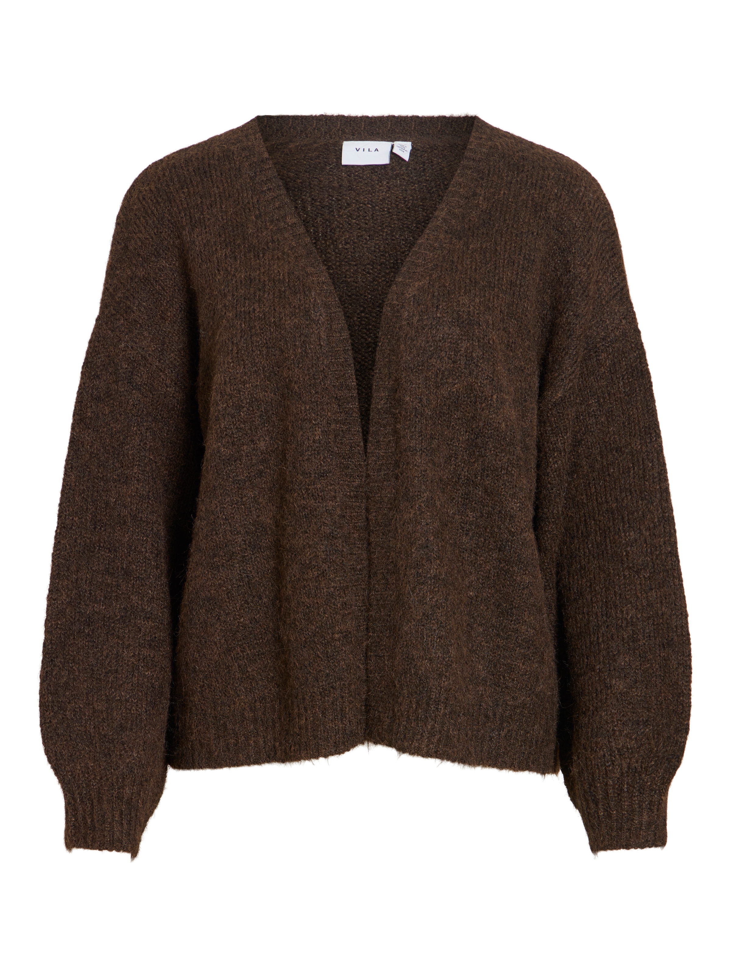 Vila Strickjacke »VILAMPE OPEN L/S KNIT CARDIGAN-NOOS« Materialmix, normal geschnitten