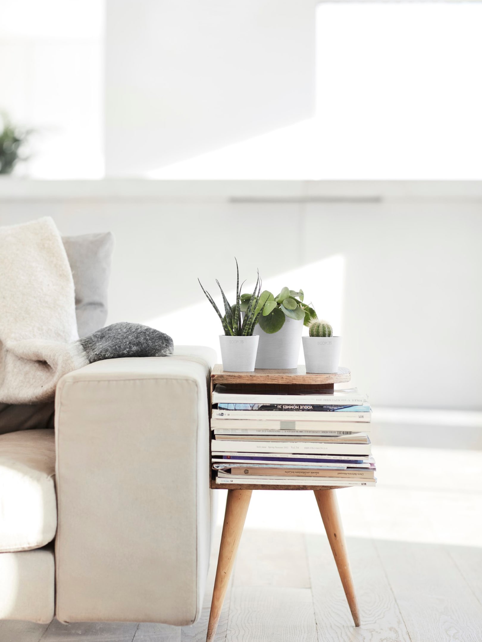 ECOPOTS Blumentopf »Amsterdam Mini 13 Weiß«, für den Innenbereich