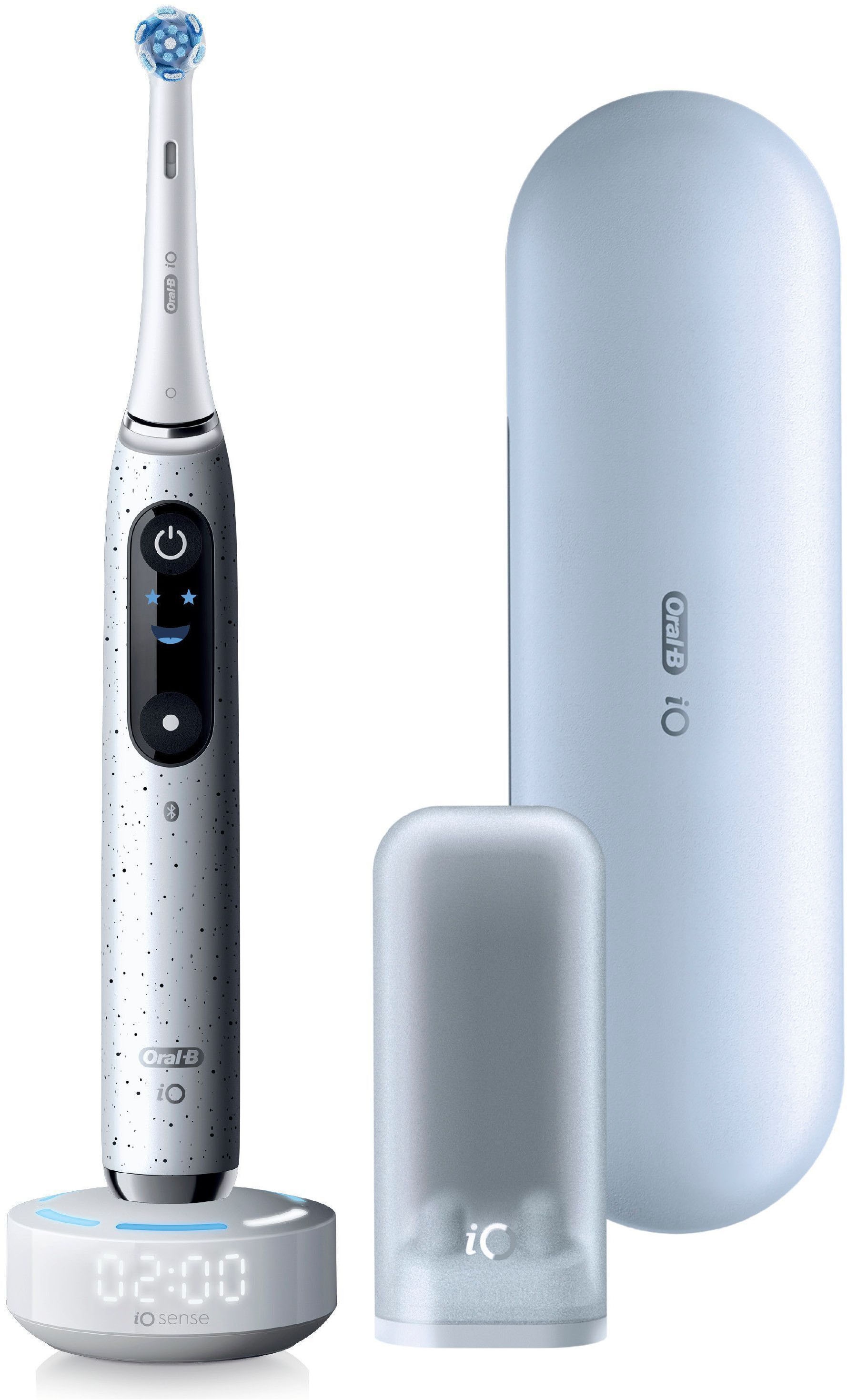 Oral-B Elektrische Zahnbürste »Oral-B iO Series 10« 1 Stk. Aufsteckbürsten iO Sense Zahnputz-Coach | Schnellladestation | Langanhaltender Akku