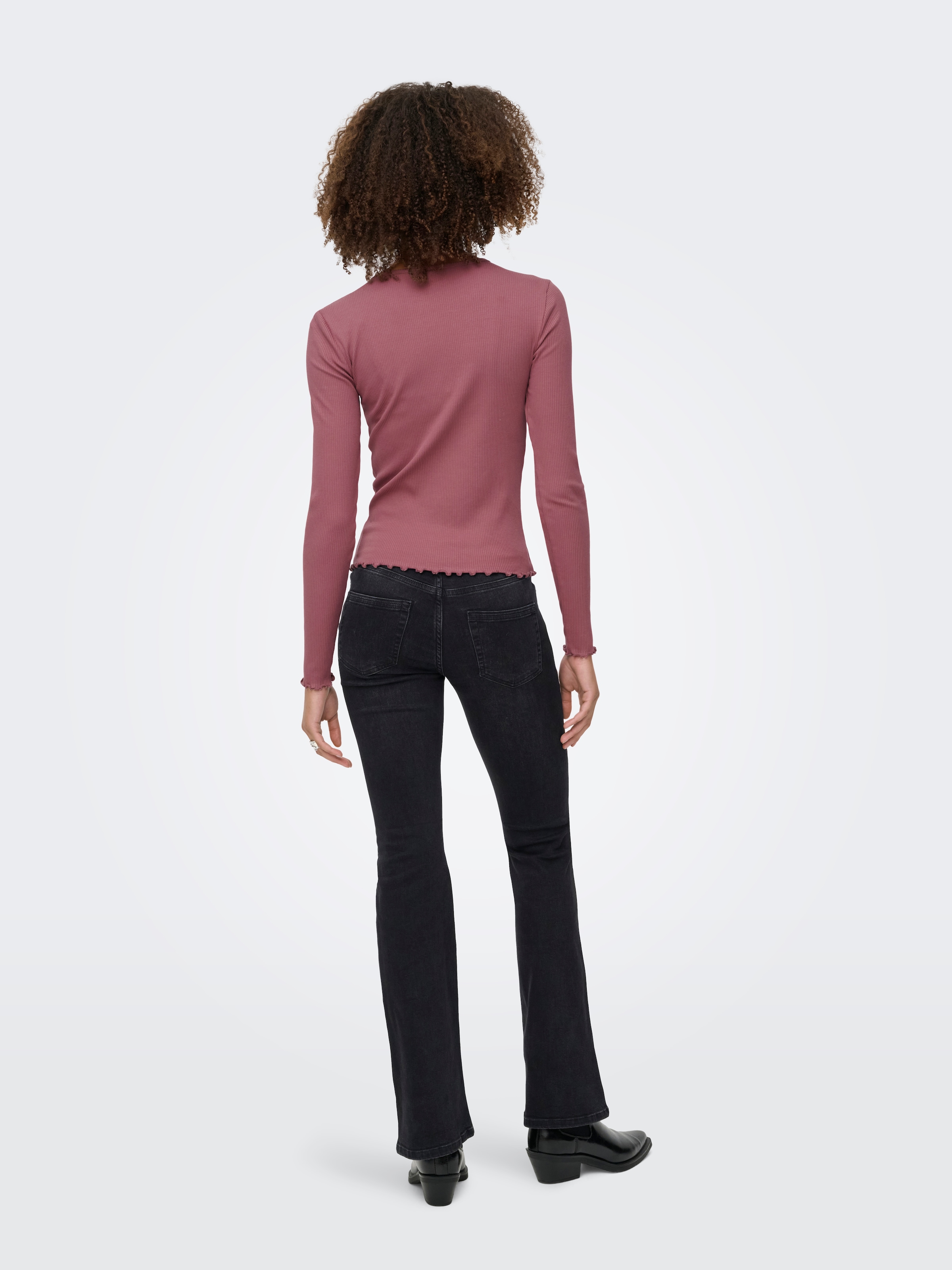 ONLY Langarmshirt »ONLINA L/S O-NECK TOP JRS«