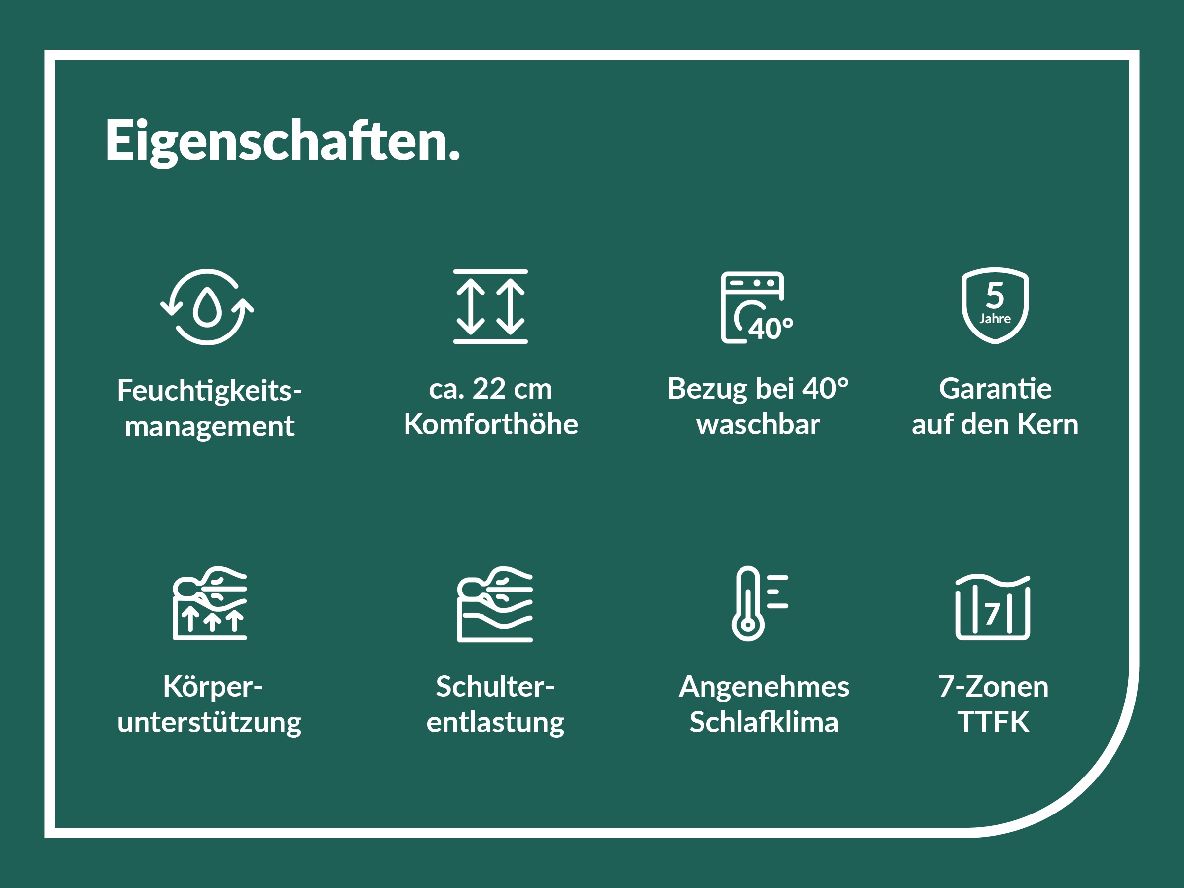 fan Taschenfederkernmatratze »fan Flexible Duo T, Matratze 90x200 cm, 140x200 cm & mehr, in H2/H3« 22 cm hoch 1.034 Federn 1 Stk. tlg. Wendematratze mit Pure Fresh-Bezug, 1034 Federn (bei 100x 200 cm)