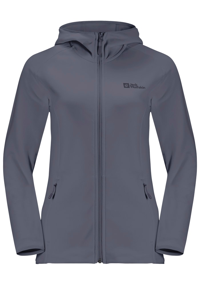 Jack Wolfskin Fleecejacke »BAISELBERG HOODED FZ W«, mit Kapuze