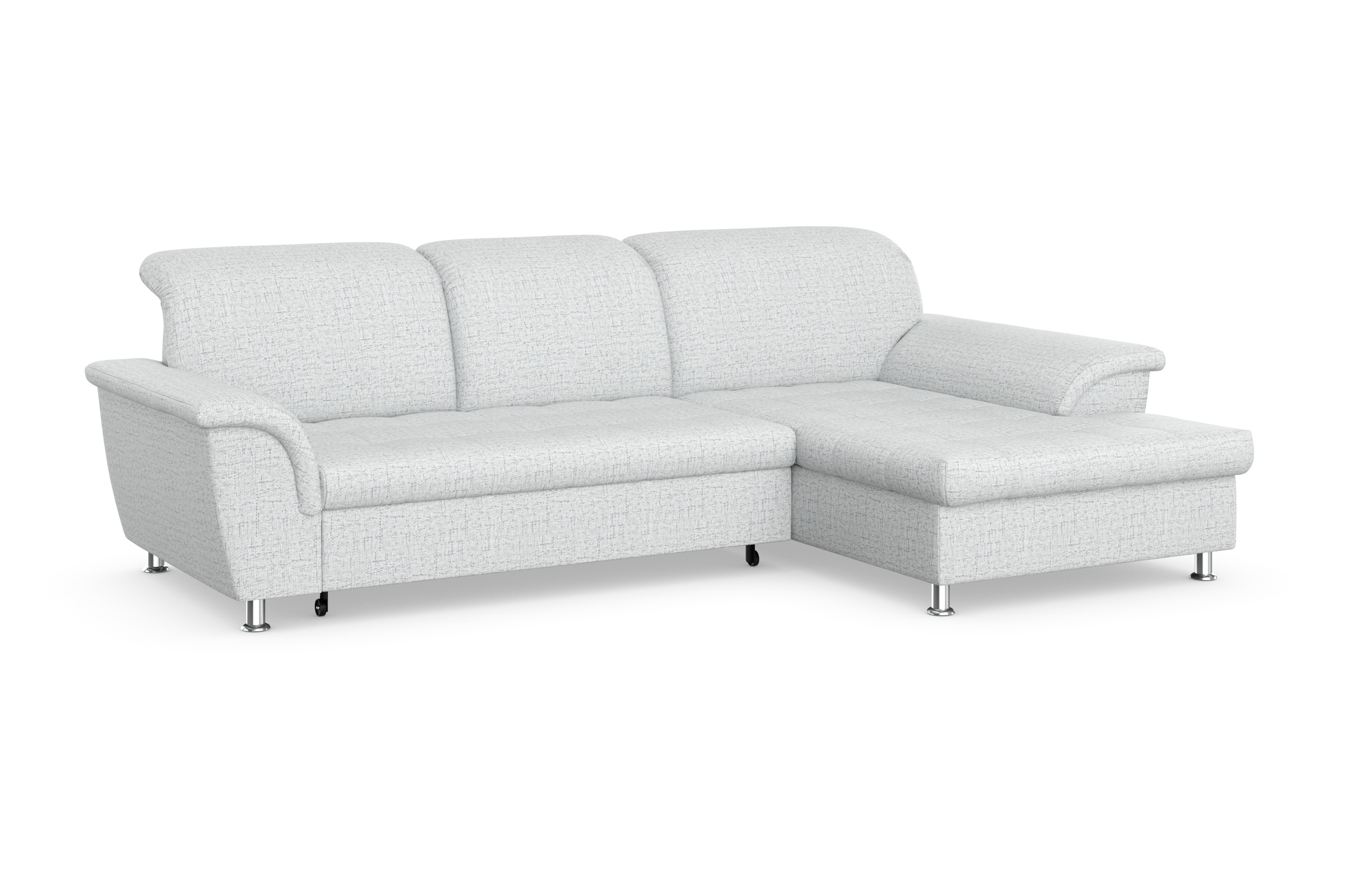 DOMO collection Ecksofa Franzi, wahlweise mit Bettfunktion, Bettkasten und Kopfteilverstellung