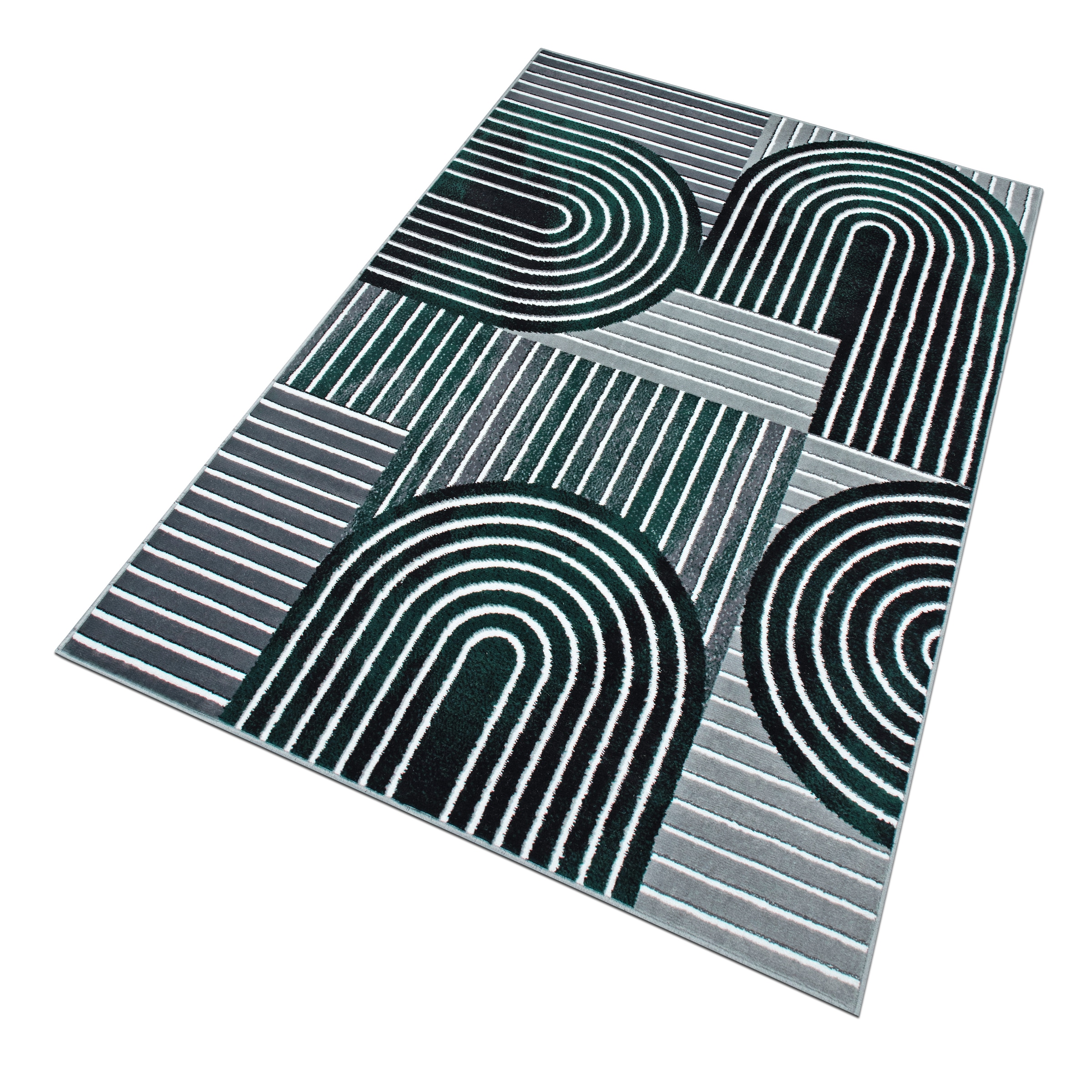 OTTO home Teppich »Lysandra« rechteckig 8 mm Höhe 3D-Effekt, softer Kurzflor, pflegeleicht, leichter Glanz, Scandi-Look