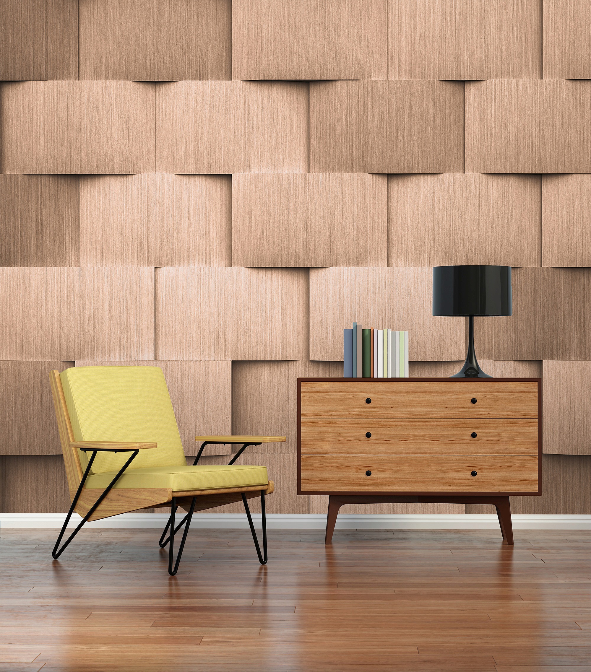 living walls Fototapete »Designwalls Alu Pattern 2«, Vlies, Wand, Schräge, Decke