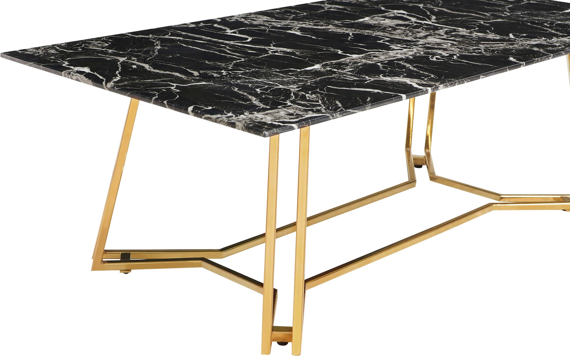 SalesFever Couchtisch, Tischplatte im Marmor-Design