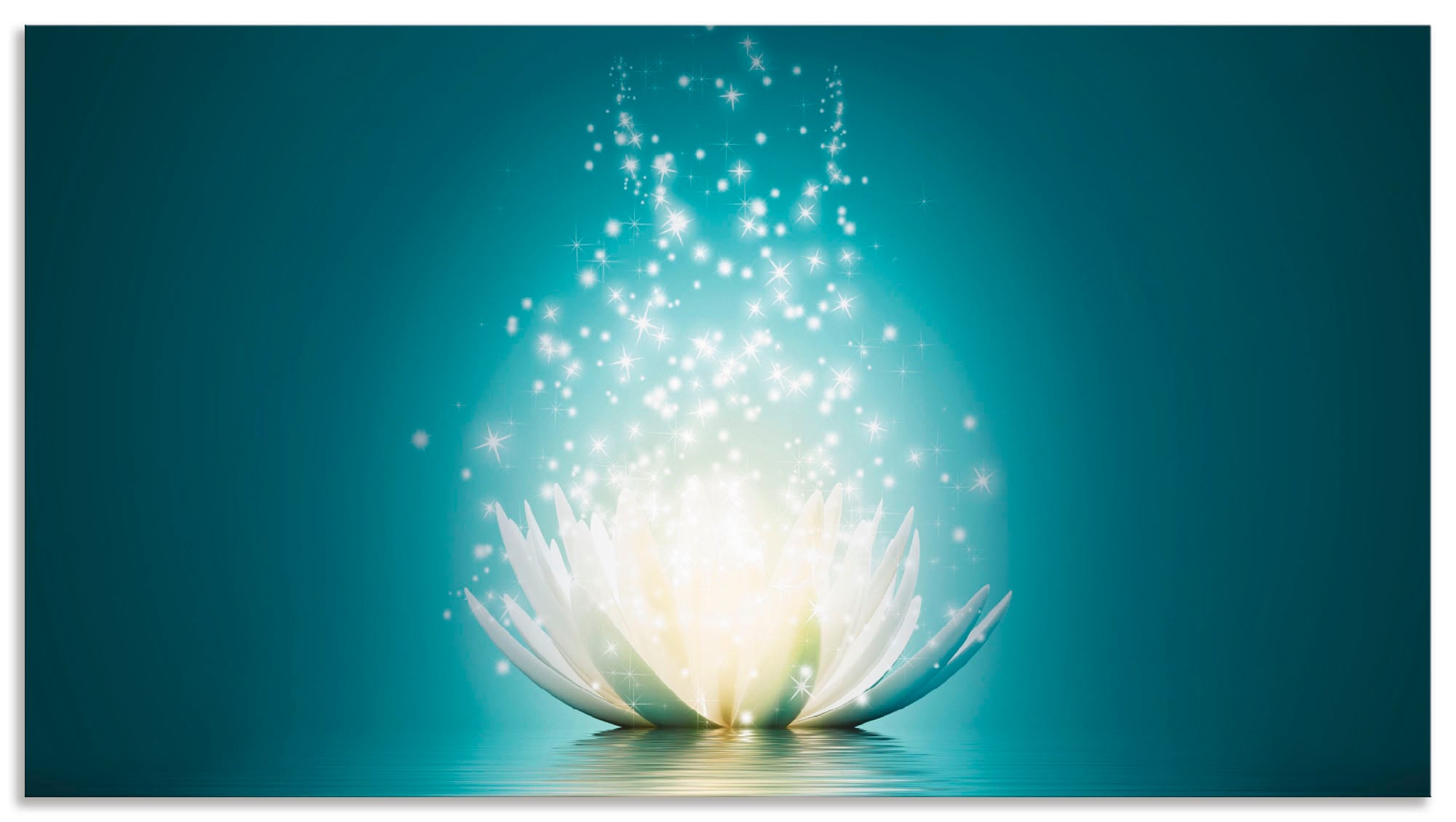 Artland Küchenrückwand »Magie der Lotus-Blume«, (1 tlg.), Alu Spritzschutz günstig online kaufen