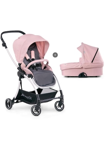 Hauck Kombi-Kinderwagen »Eagle 4S Duoset, pink/grey«, mit Babywanne, Fußsack &... kaufen