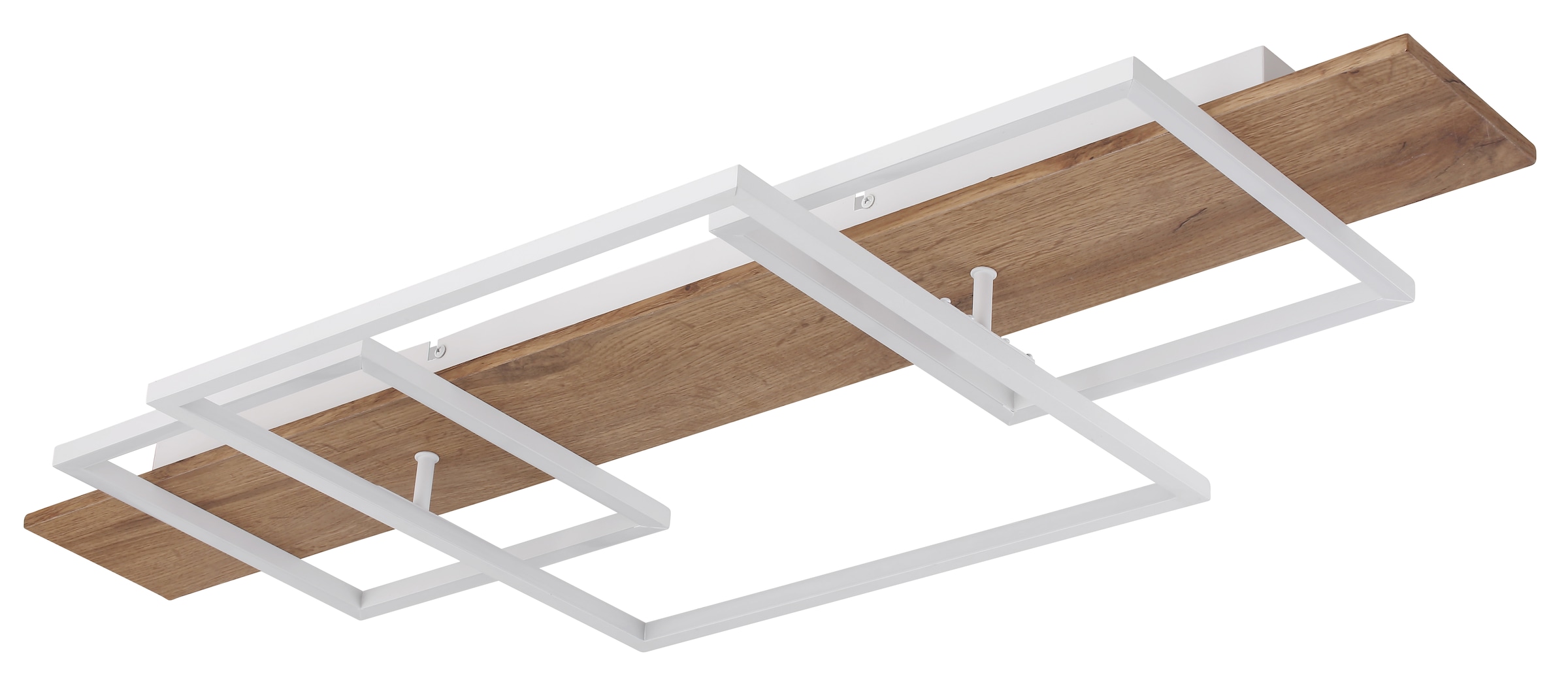 GLOBO LIGHTING LED Deckenleuchte »VANNI« LED-Modul Warmweiß Deckenlampe/Wohnzimmer/Schlafzimmer/modern/Holz