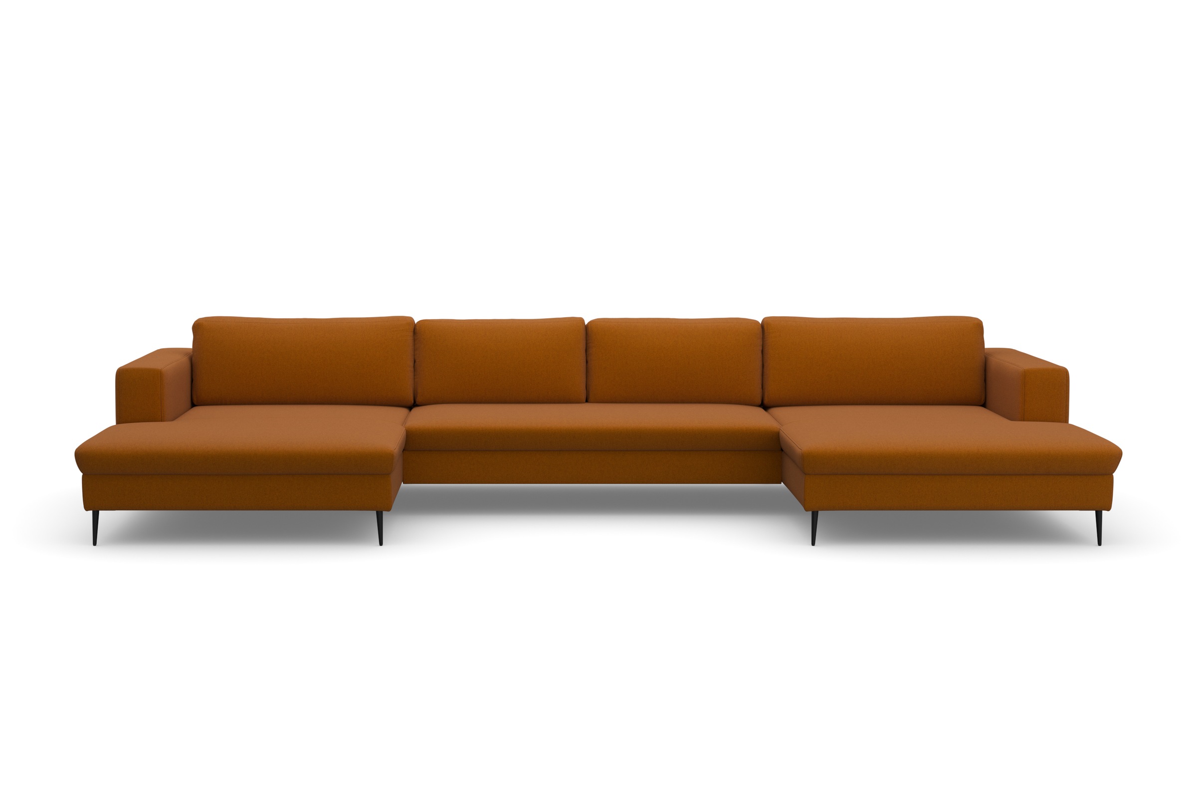DOMO collection Wohnlandschaft »Modica U-Form«, XXL, in moderner Optik mit, 2 großzügigen Recamieren, auch in Cord