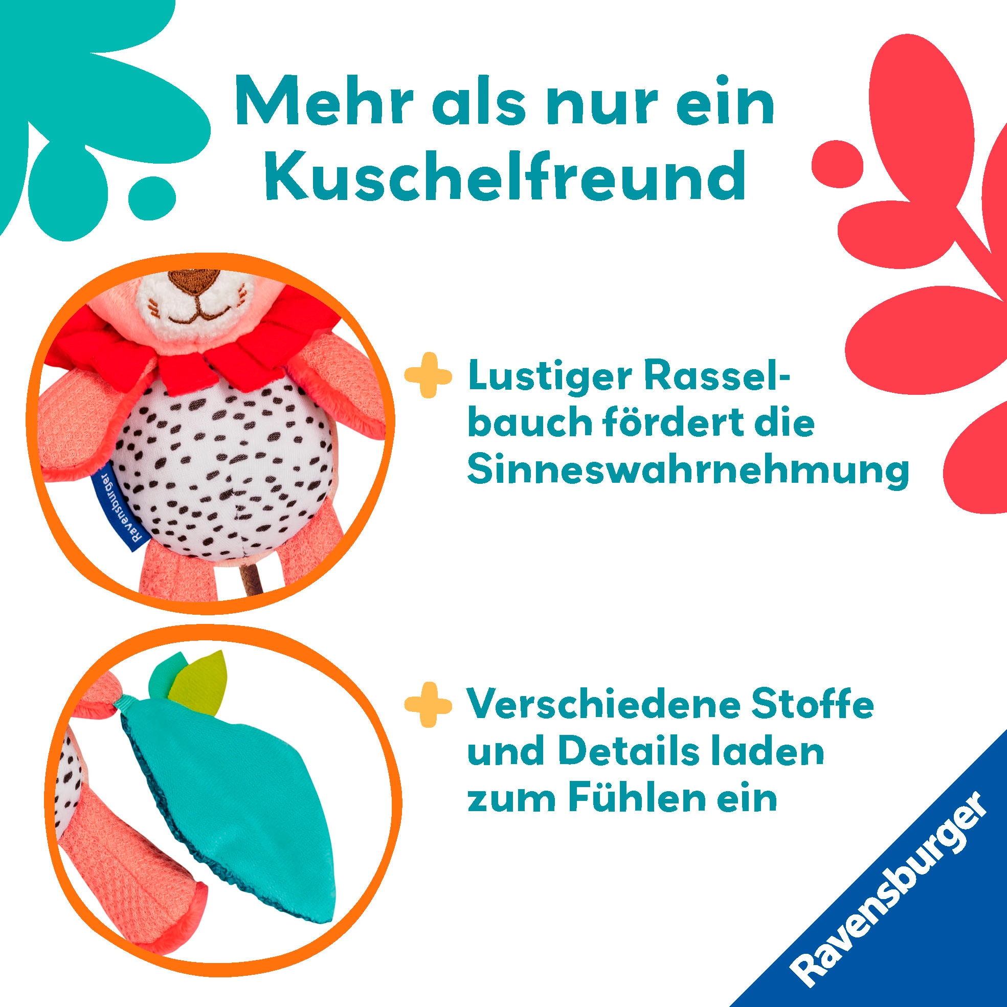 Ravensburger Greifspielzeug »Play+ Rassel-Löwe«