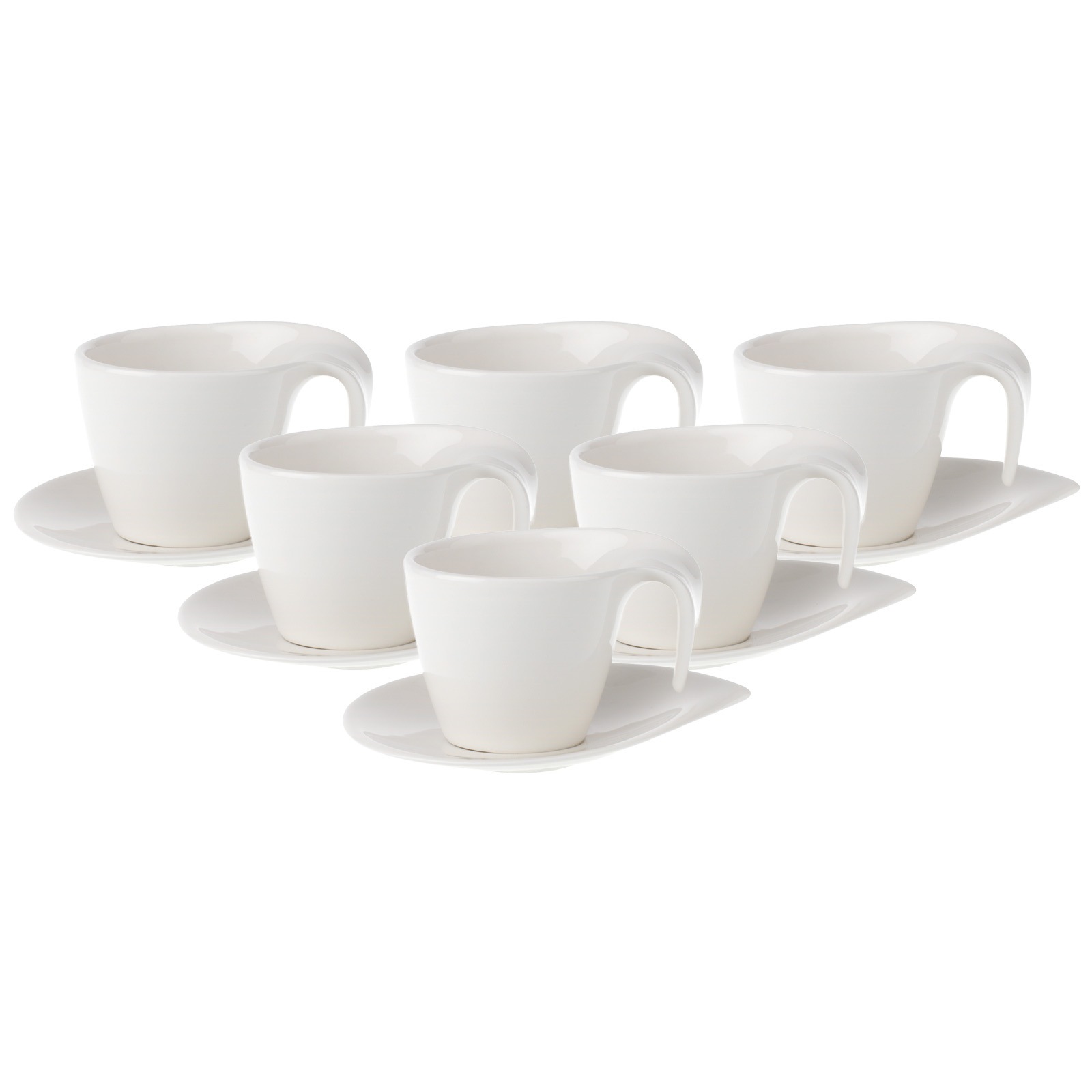 Villeroy & Boch Tasse »Frühstückstassen mit Untertassen Flow 250 ml 6er Set günstig online kaufen