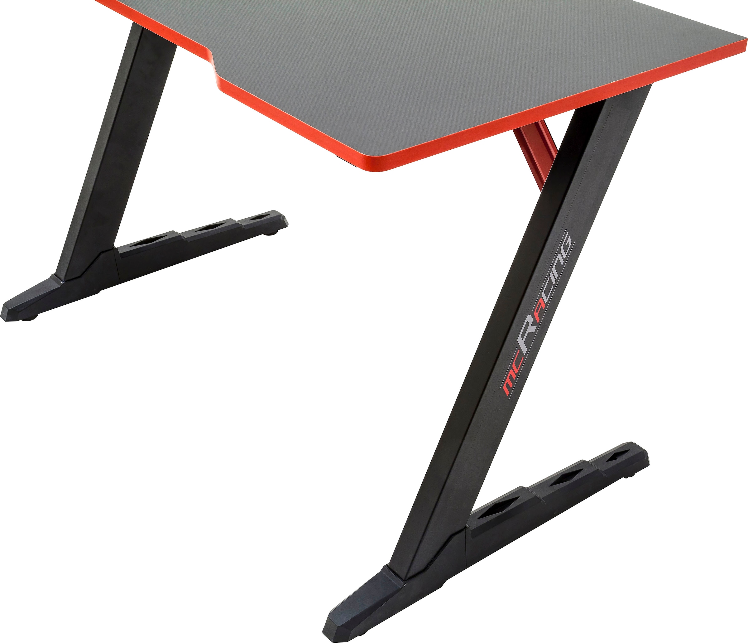 MCA furniture Gamingtisch »mcRacing Desk 7«, Gaming Desk schwarz