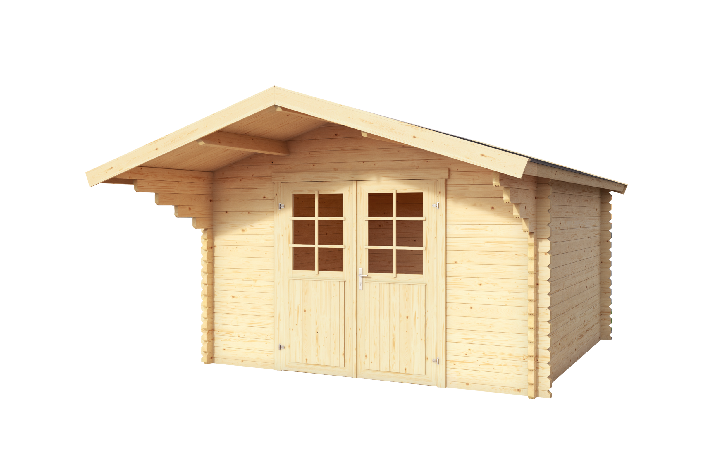Nordic Holz Gartenhaus »Viljandi 34«, großes Vordach