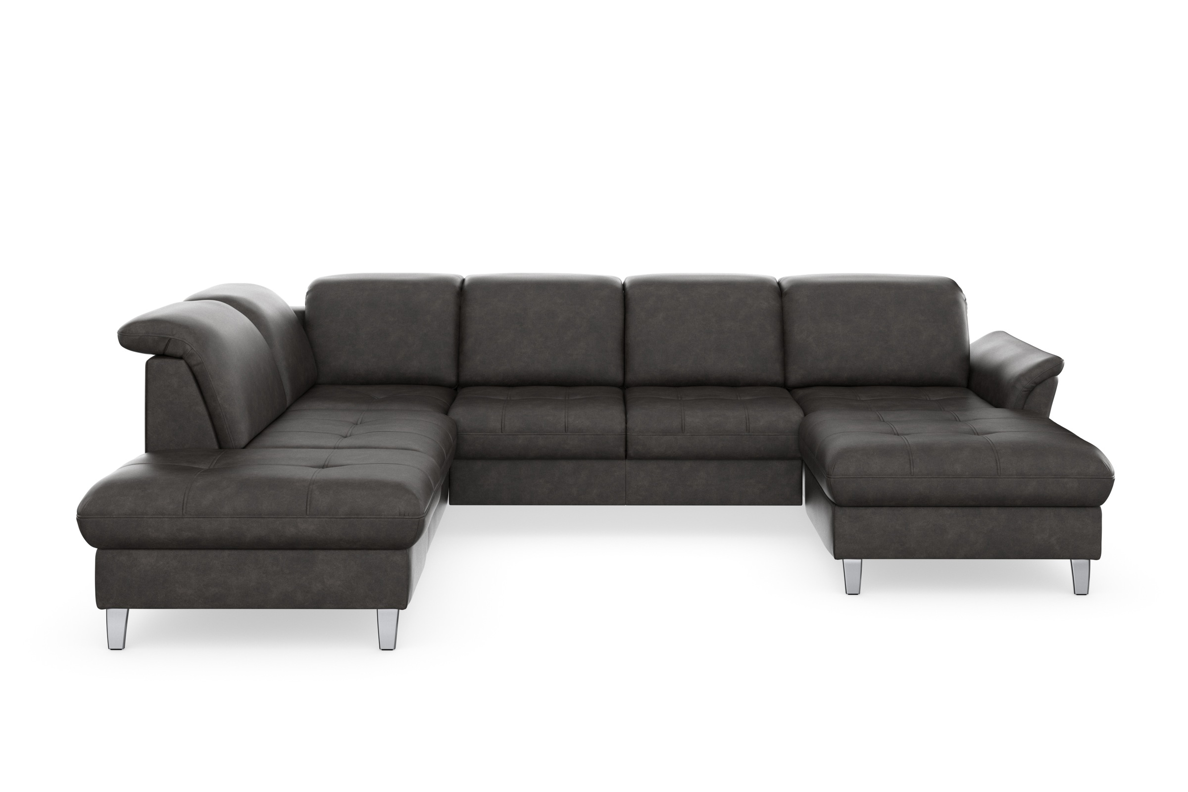 sit&more Wohnlandschaft »Maggiore U-Form«, wahlweise mit Kopfteilverstellung, Bettfunktion und Stauraum