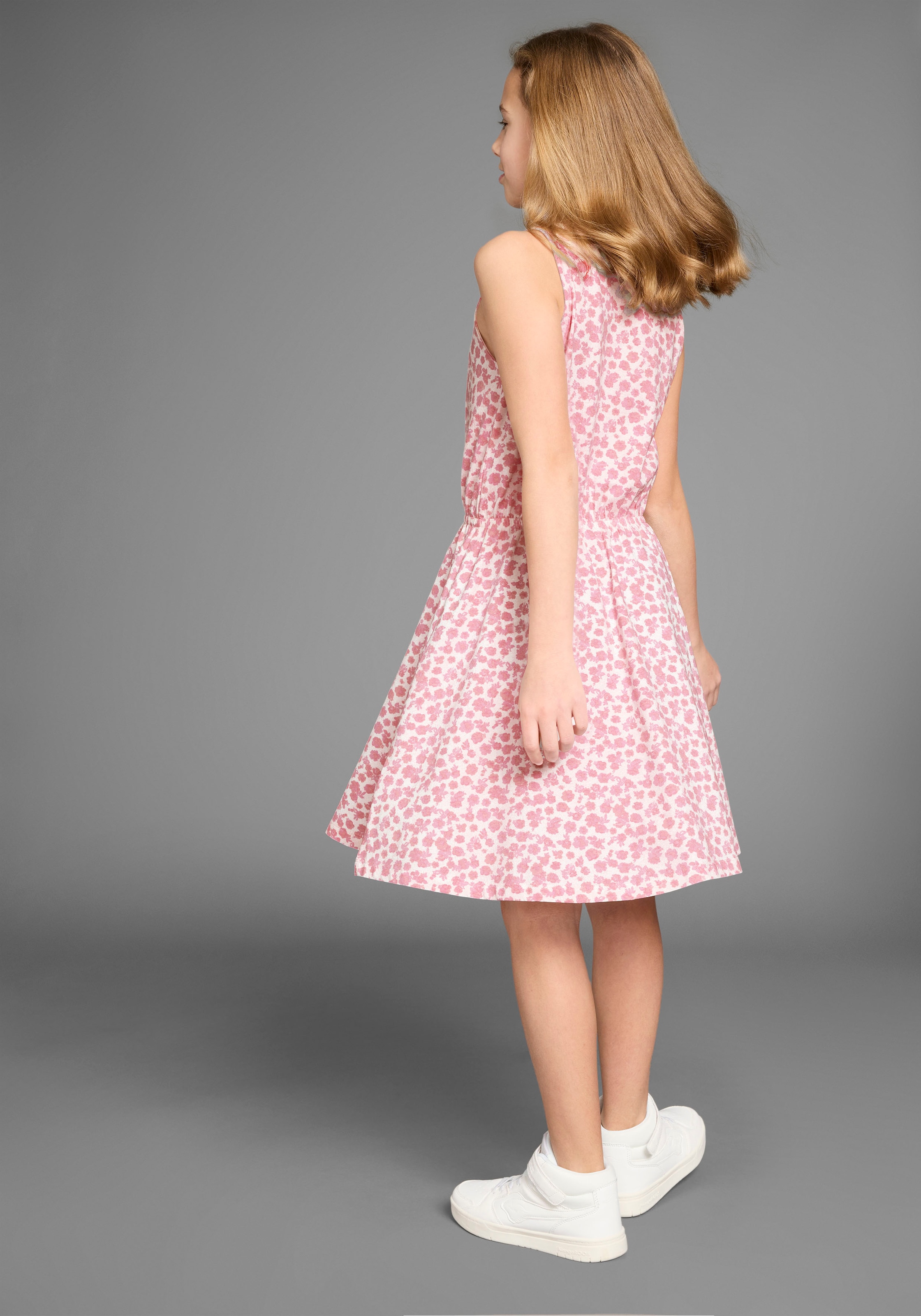 KangaROOS Jerseykleid », Skaterkleid in schönen Allover-Muster« für Partys und Treffen mit Freunden,  kniefrei,  modisch