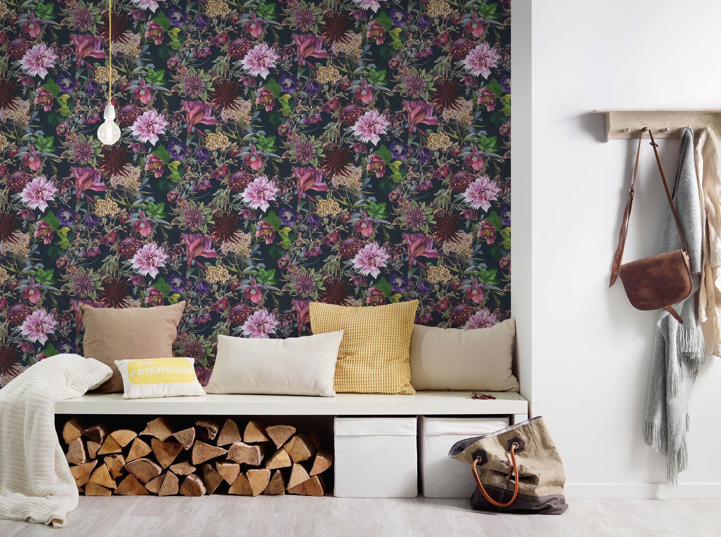 A.S. Création Vliestapete »Dream Flowery«, floral-botanisch-Wald, Florale Tapete Blumenoptik Tapeten Wohnzimmer Schlafzimmer Küche Optik