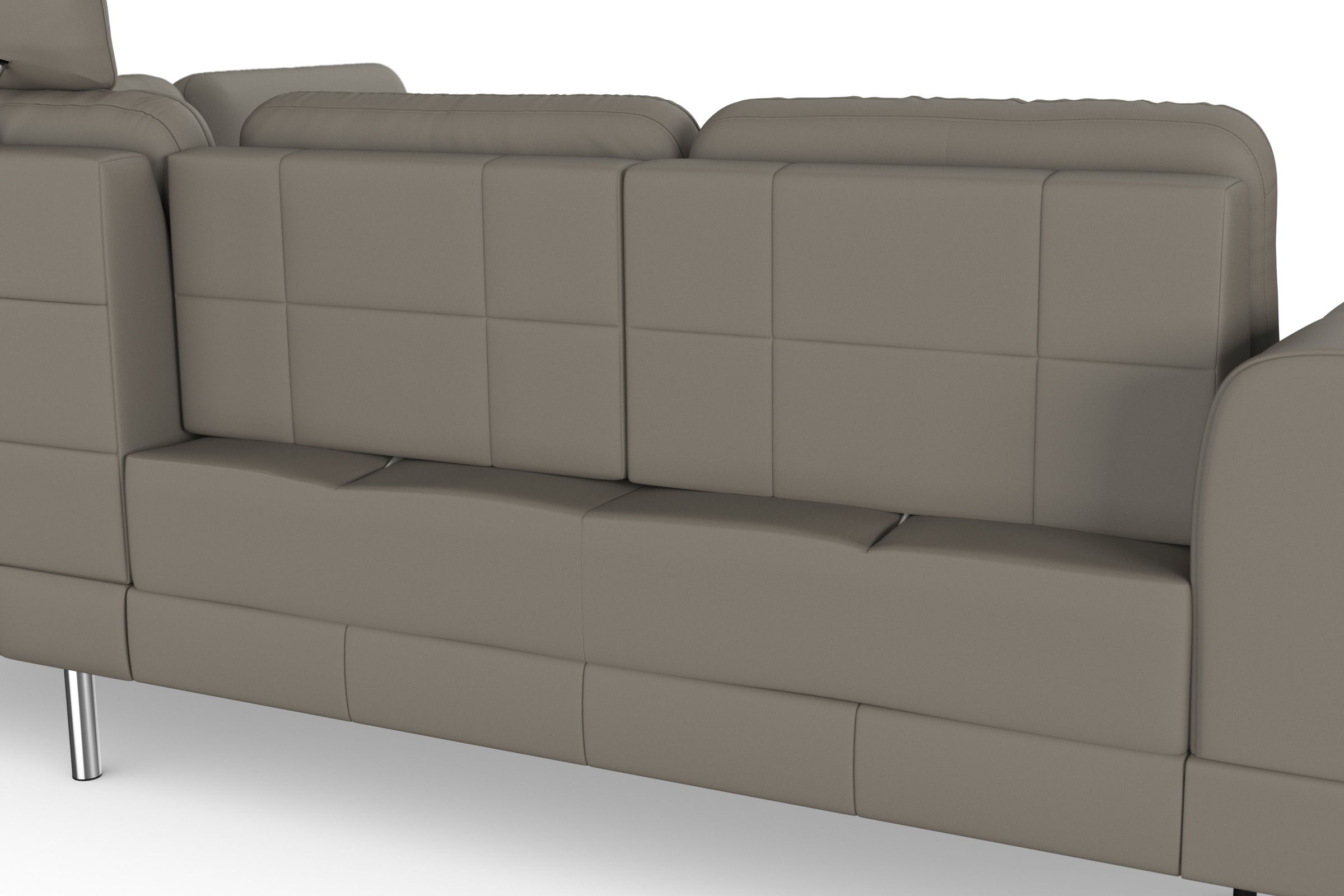 sit&more Ecksofa »Bendigo L-Form«, inklusive Sitztiefenverstellung, Bodenfreiheit 15 cm, in 2 Fußfarben