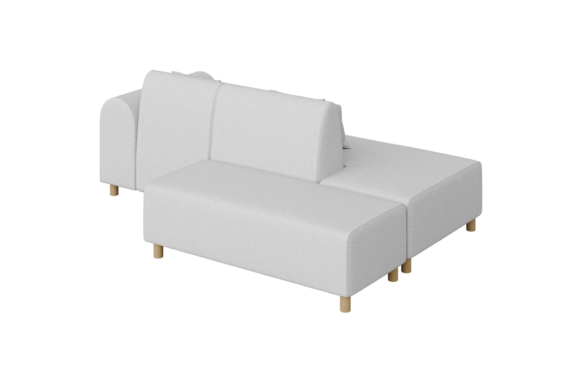 INOSIGN Ecksofa »Suyala«, L-Form mit Hocker