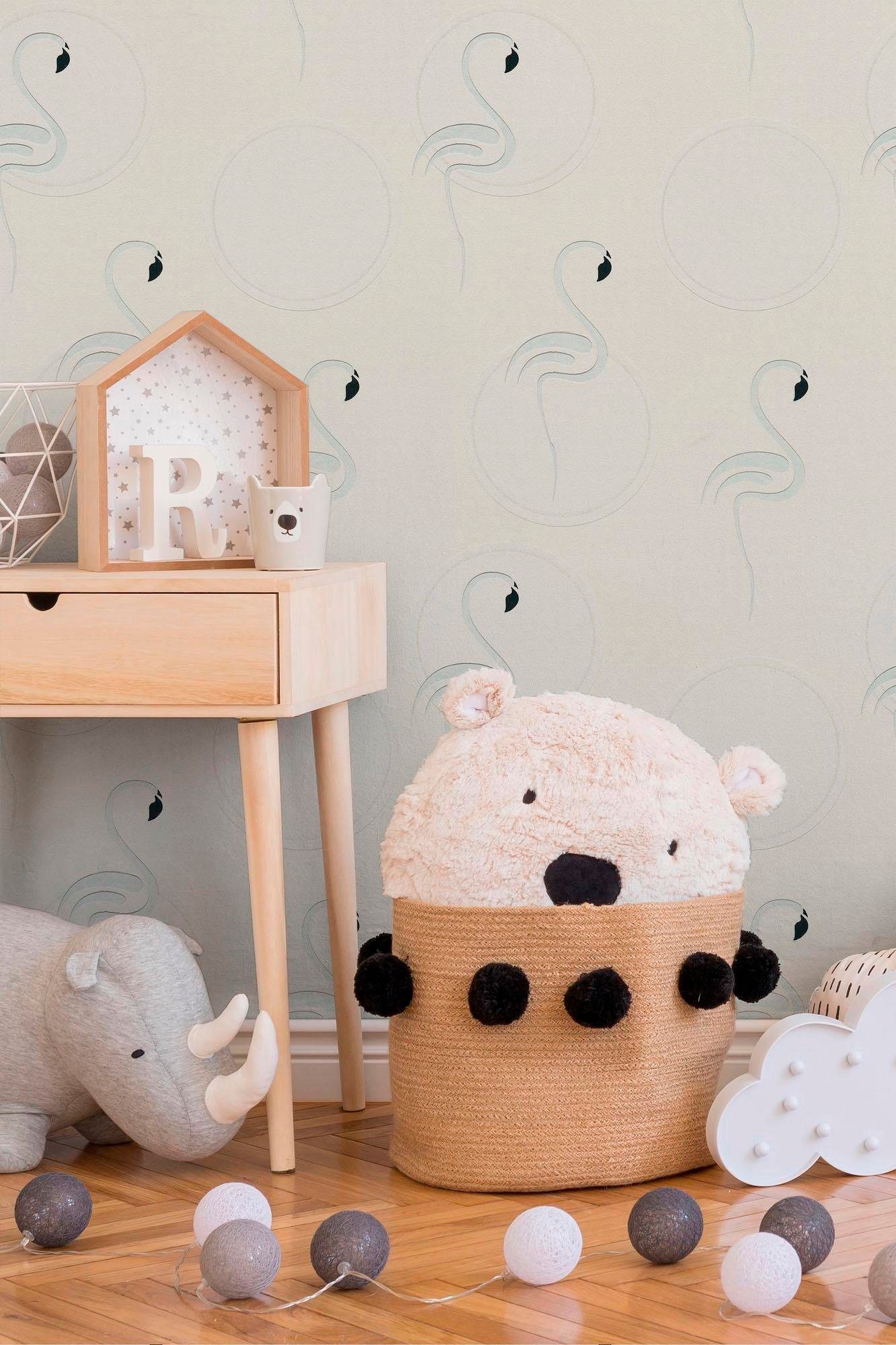 living walls Vliestapete »Boys & Girls«, Strukturmuster-gemustert-Motiv, Tiertapete Modern Tapeten Wohnzimmer Schlafzimmer Küche Design Optik