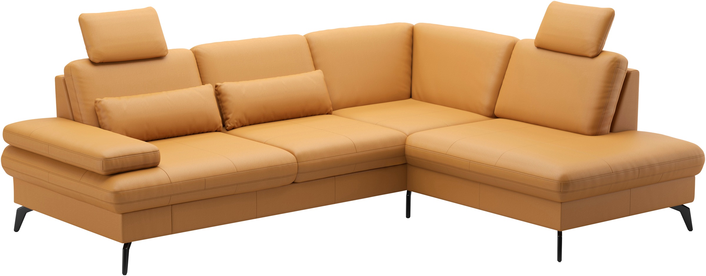 sit&more Ecksofa »Morris L-Form, inkl. Sitztiefenverstellung«, wahlweise mit Armteilverstellung, Bettfunktion & Bettkasten
