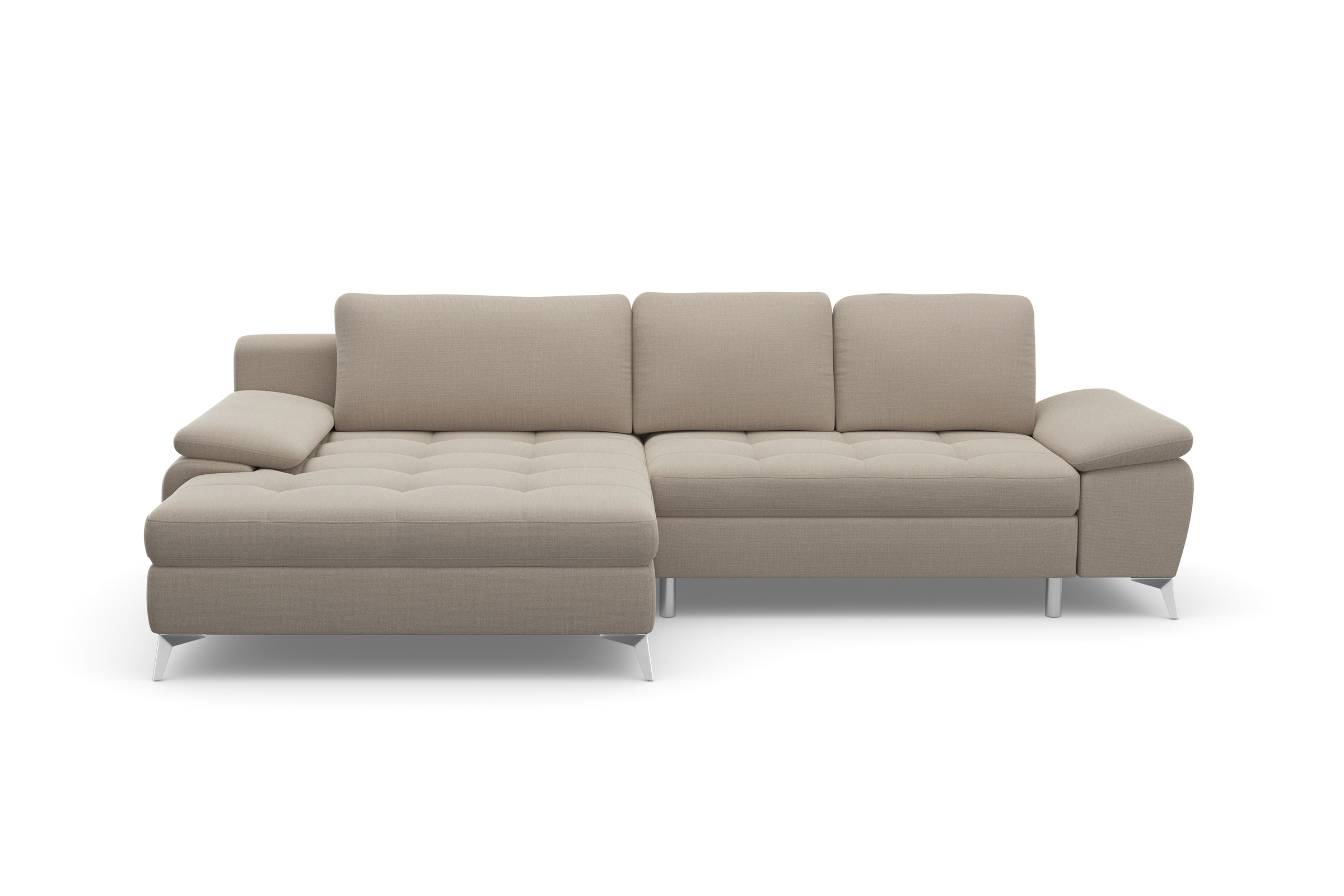 sit&more Ecksofa »Latigo L-Form«, mit Mega-Recamiere, wahlweise mit Bettfunktion und Bettkasten