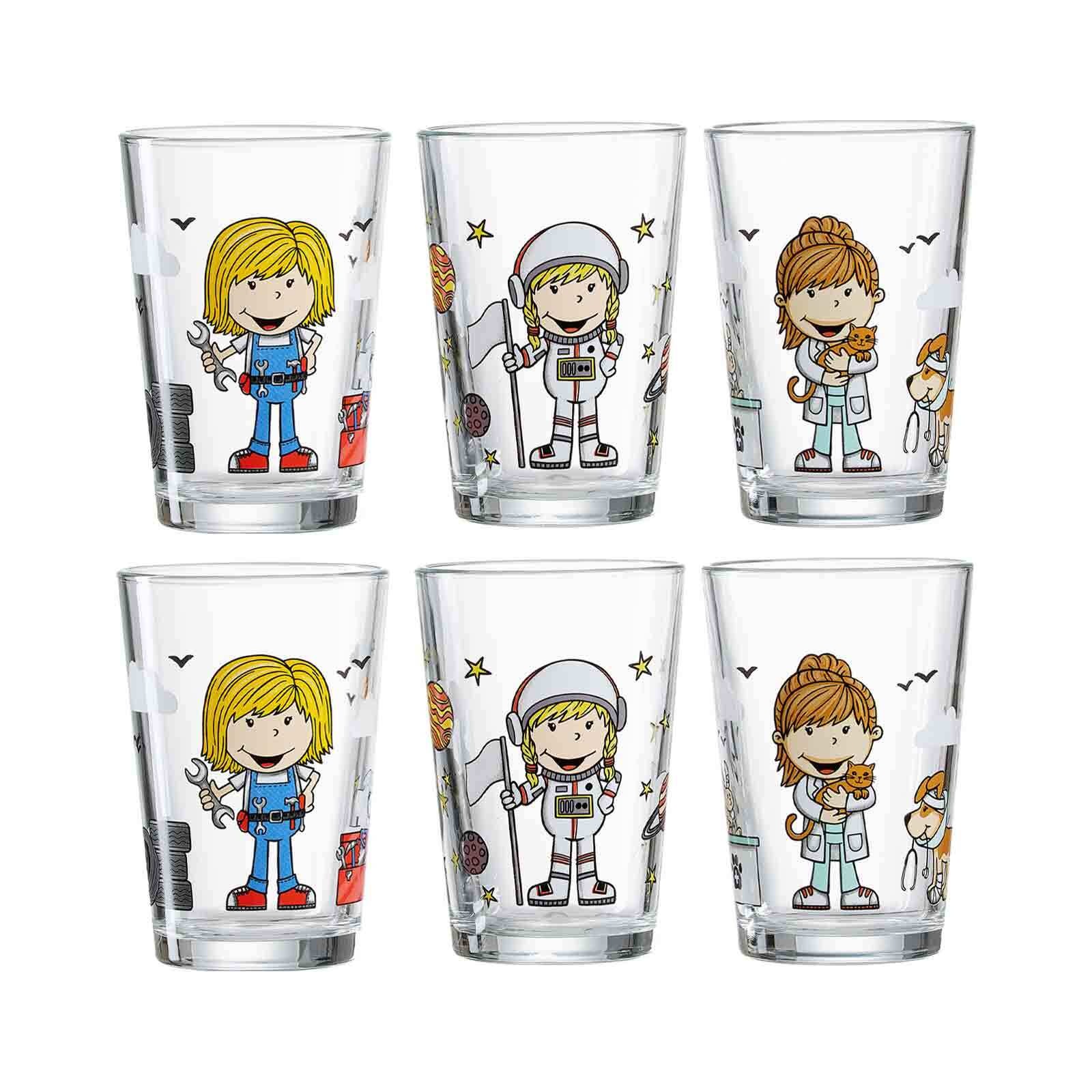 Ritzenhoff & Breker Kinderbecher »Kindergläser Berufe Mädchen 205 ml 6er Se günstig online kaufen