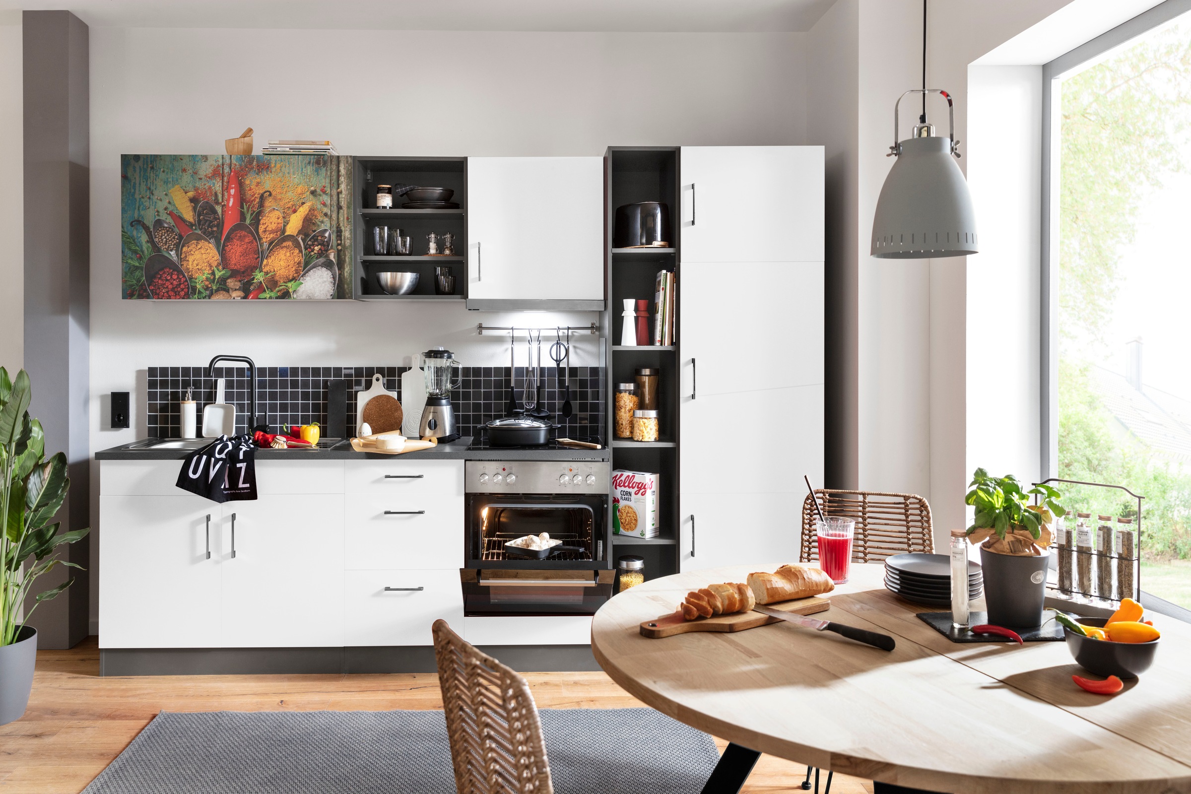 KOCHSTATION Küchenzeile »KS-Paris – Küchen mit einzigartigen Fotomotiven au günstig online kaufen