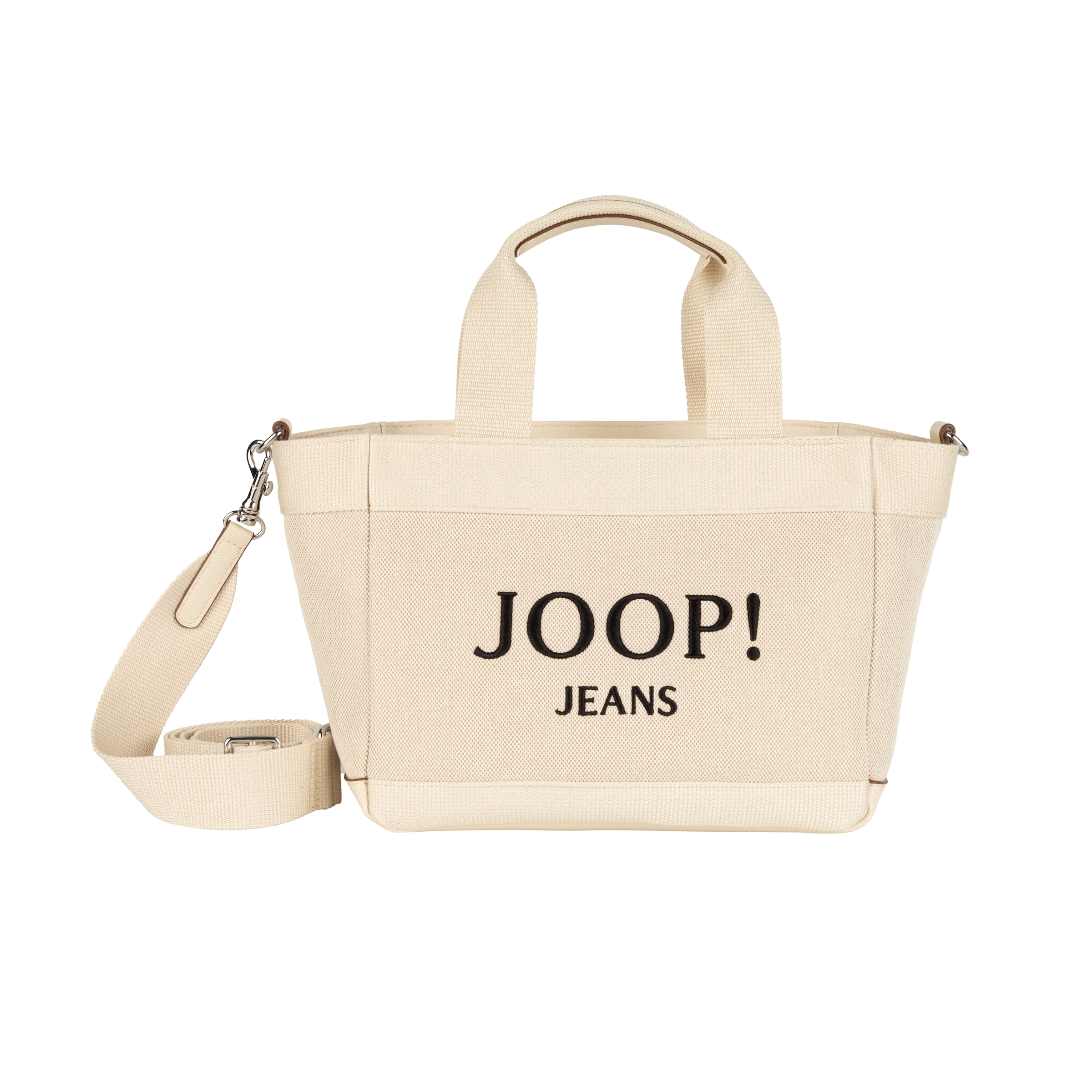 Joop Jeans Handtasche »calduccio tela yvette handbag shz« Damen Umhängetasche mit plakativem Logo
