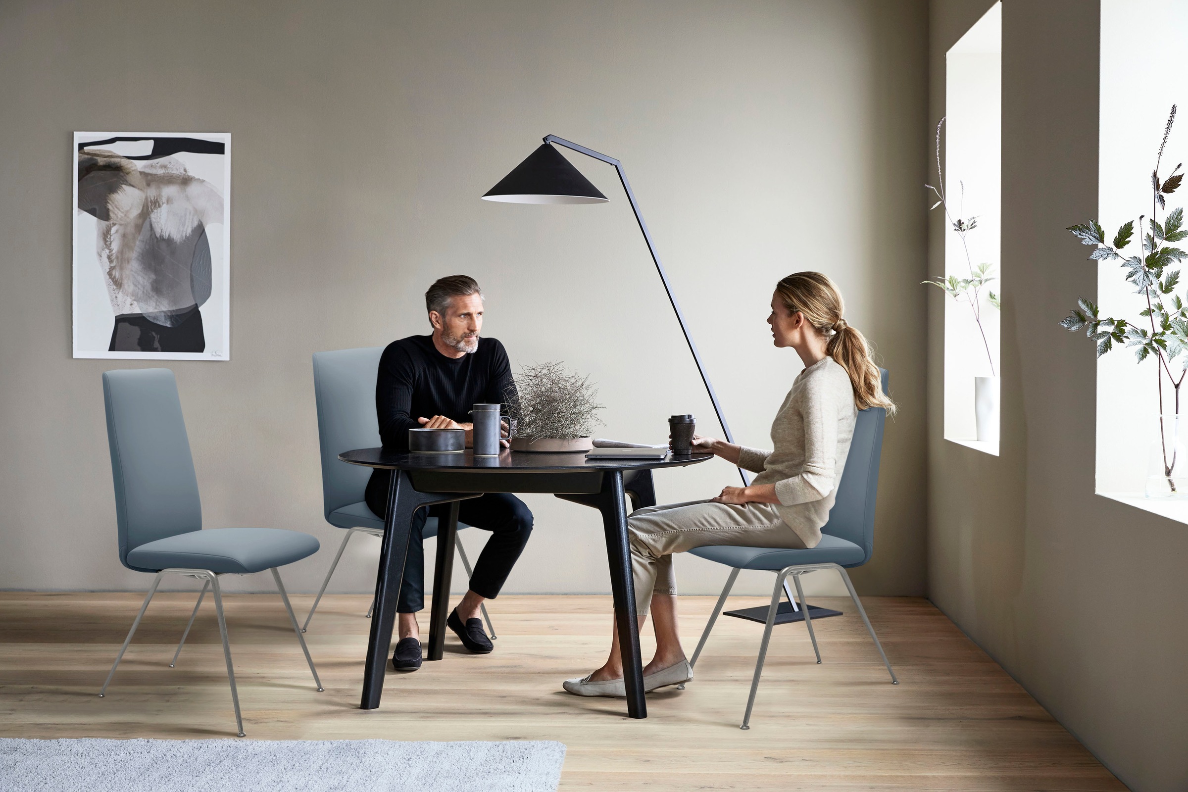 Stressless® Polsterstuhl »Laurel«, Leder PALOMA, High Back, Größe L, mit Beinen aus Stahl in Chrom matt