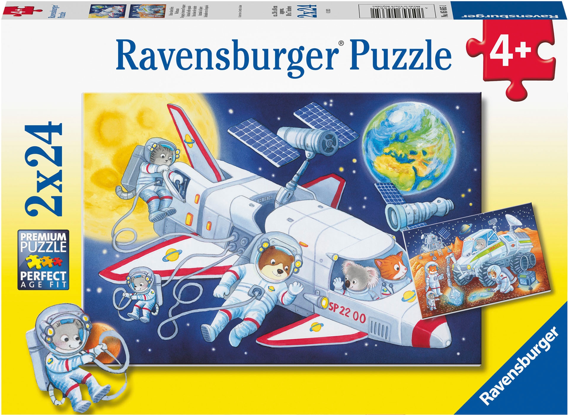 Ravensburger Puzzle »Reise durch den Weltraum«, 2x24 Teile; Made in Europe