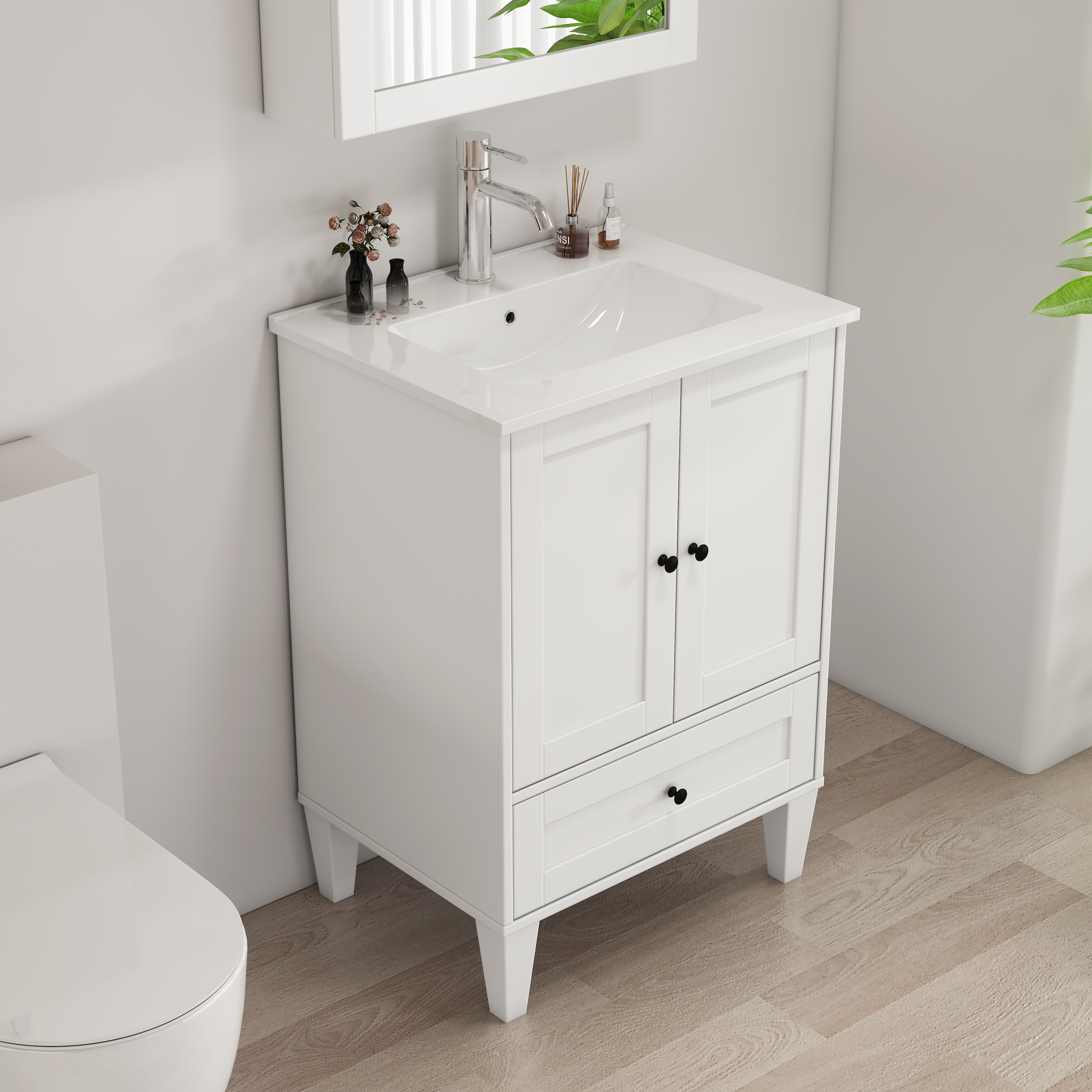 welltime Waschtisch »Amsterdam« Badmöbel inkl. Keramikwaschbecken, in versc günstig online kaufen