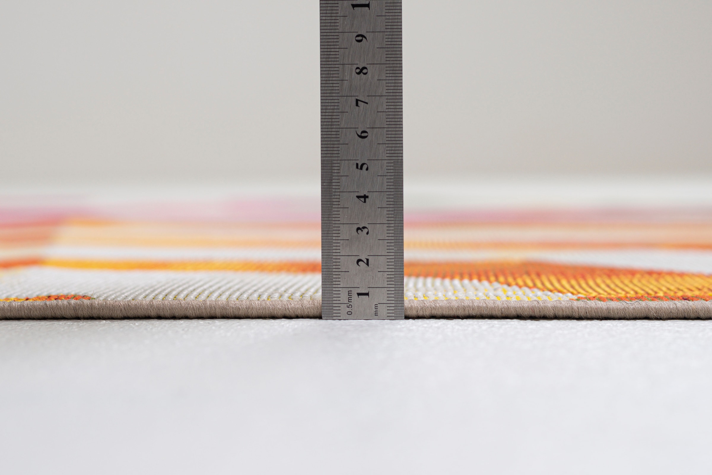 Sansibar Teppich »Rantum Beach SA-019«, rechteckig, 5 mm Höhe, Flachgewebe, modernes Design, Sonnenschirme, In- und Outdoor geeignet