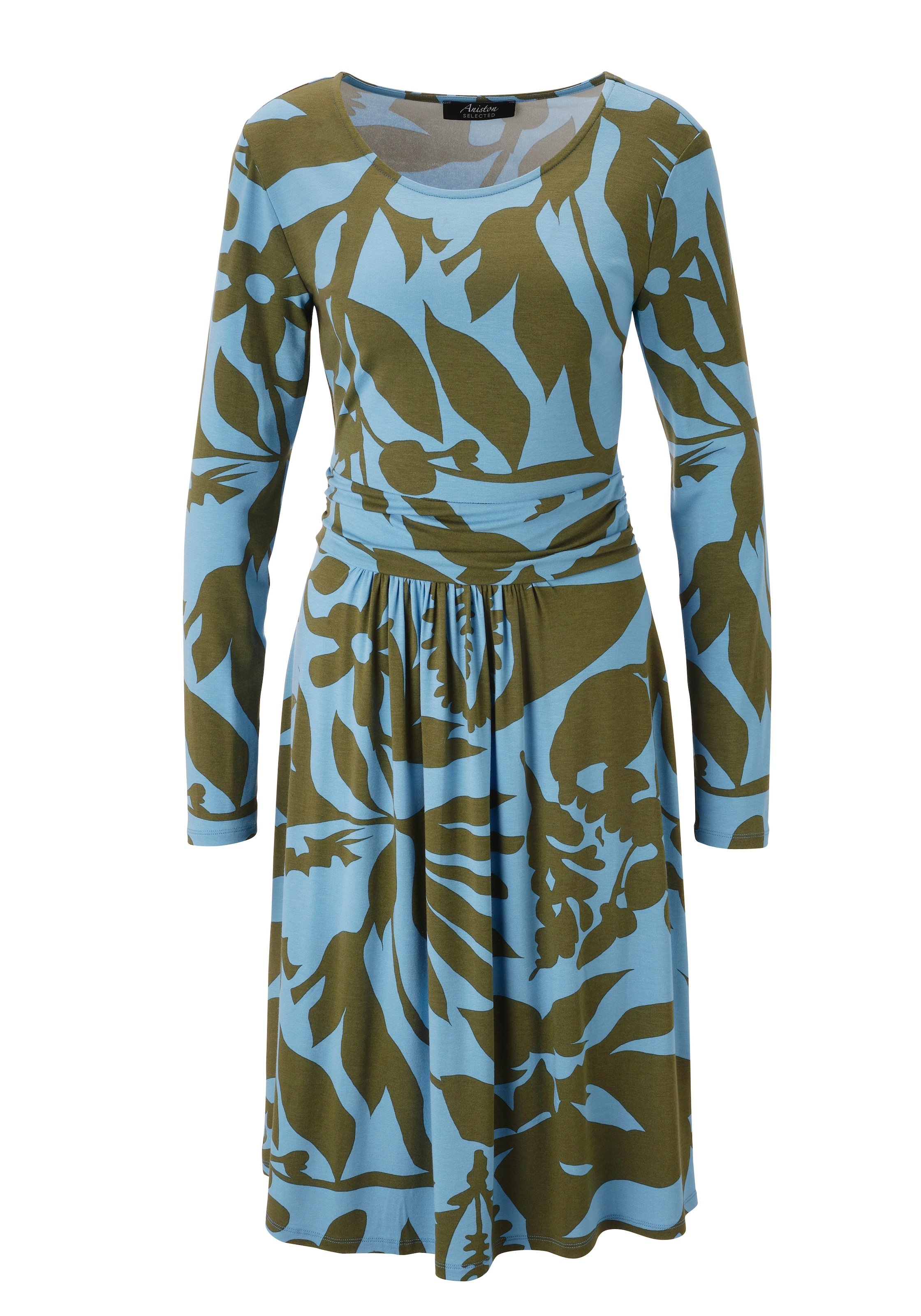 Aniston SELECTED Jerseykleid mit gerafften Taillenbund