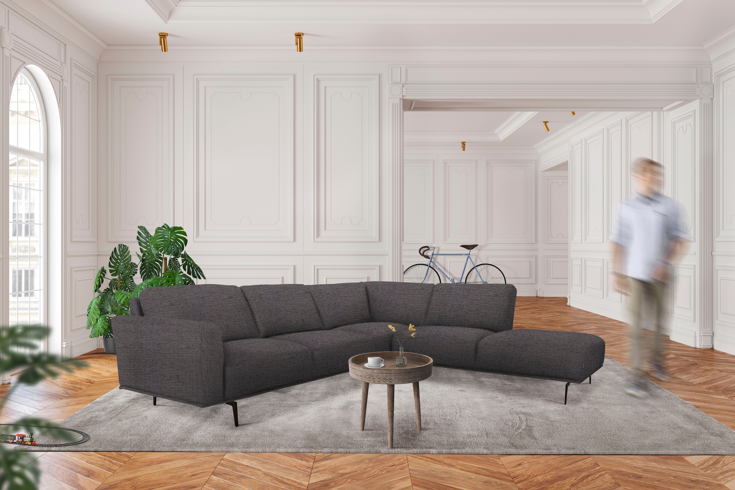 furninova Ecksofa "Pinotee modern und aktuelles Design, L-Form", mit hohem günstig online kaufen