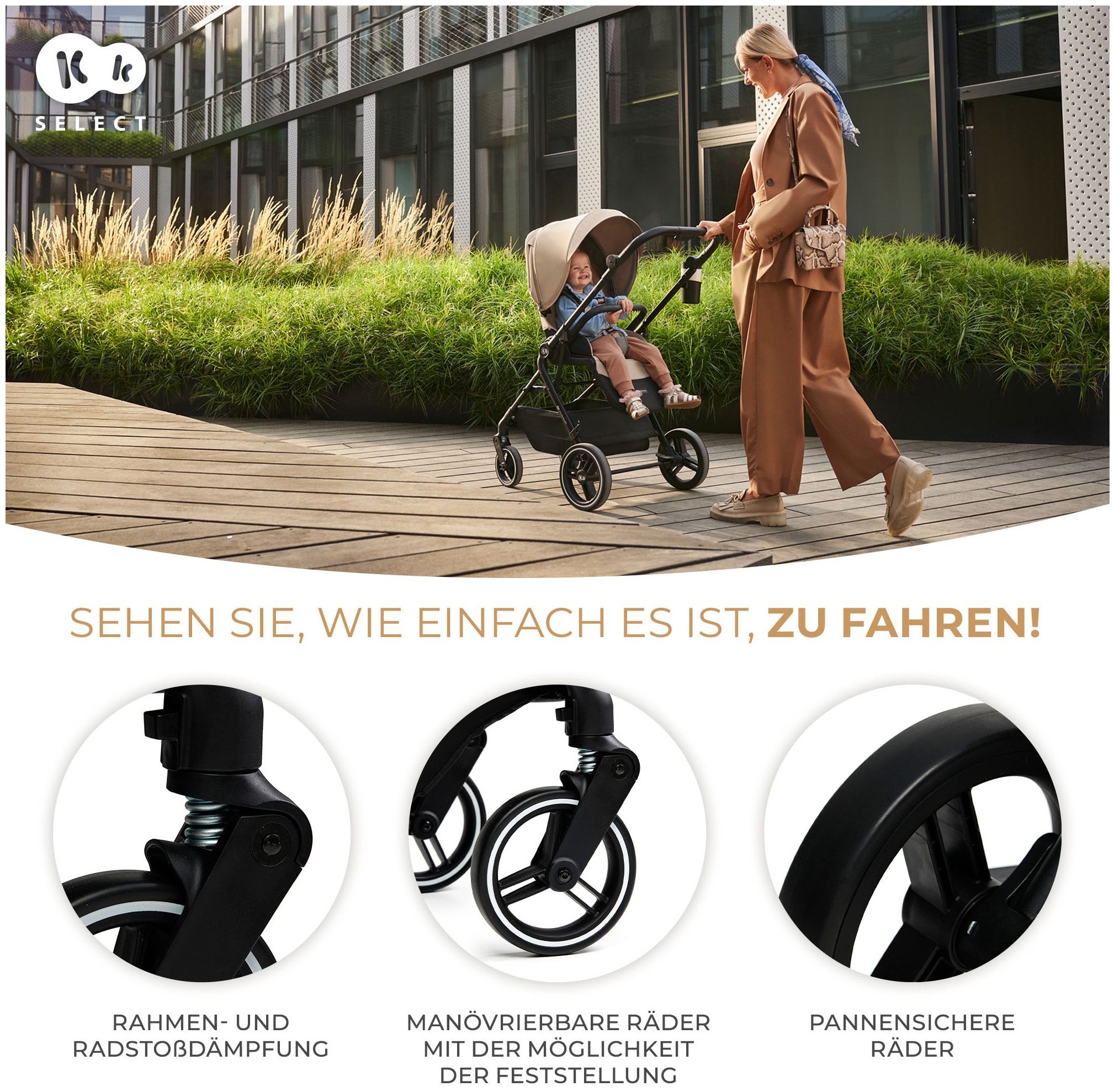 Kinderkraft Kombi-Kinderwagen »YOXI 2IN1« 22 kg