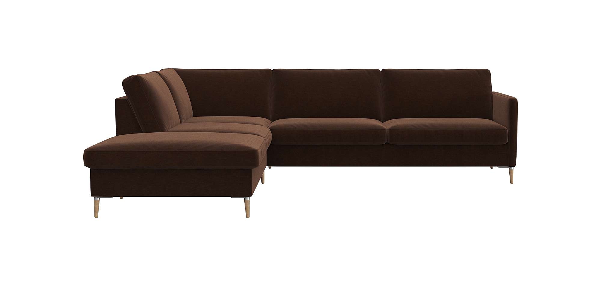 FLEXLUX Ecksofa "Fiore, super Sitzkomfort durch Kaltschaum im Sitz, L-Form" günstig online kaufen