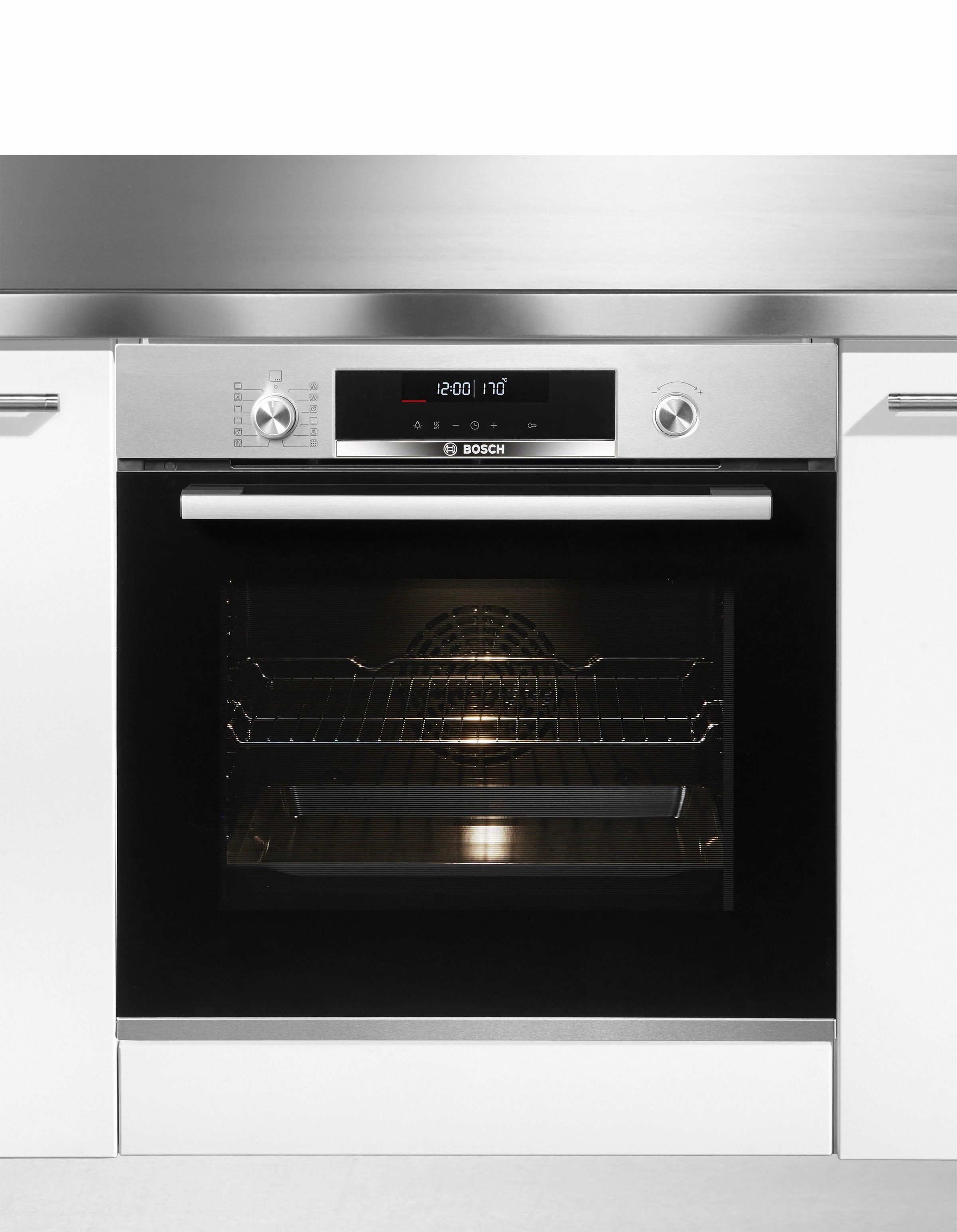 2. Bild von BOSCH Pyrolyse Backofen »HBA578BS0«, Serie 6, HBA578BS0, mit Teleskopauszug nachrüstbar, Pyrolyse-Selbstreinigung