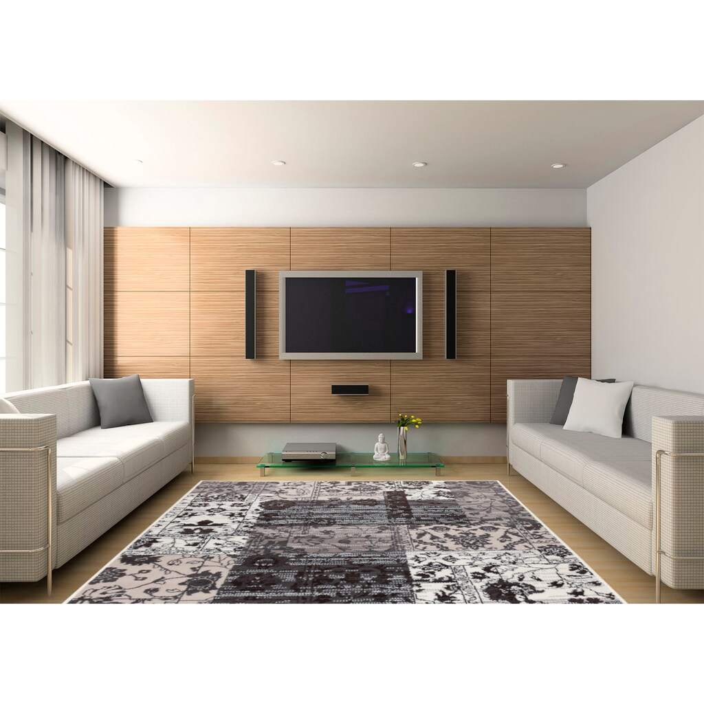 Living Line Teppich »Patchwork Orient«, rechteckig, 7 mm Höhe, Orient-Optik, ideal im Wohnzimmer & Schlafzimmer