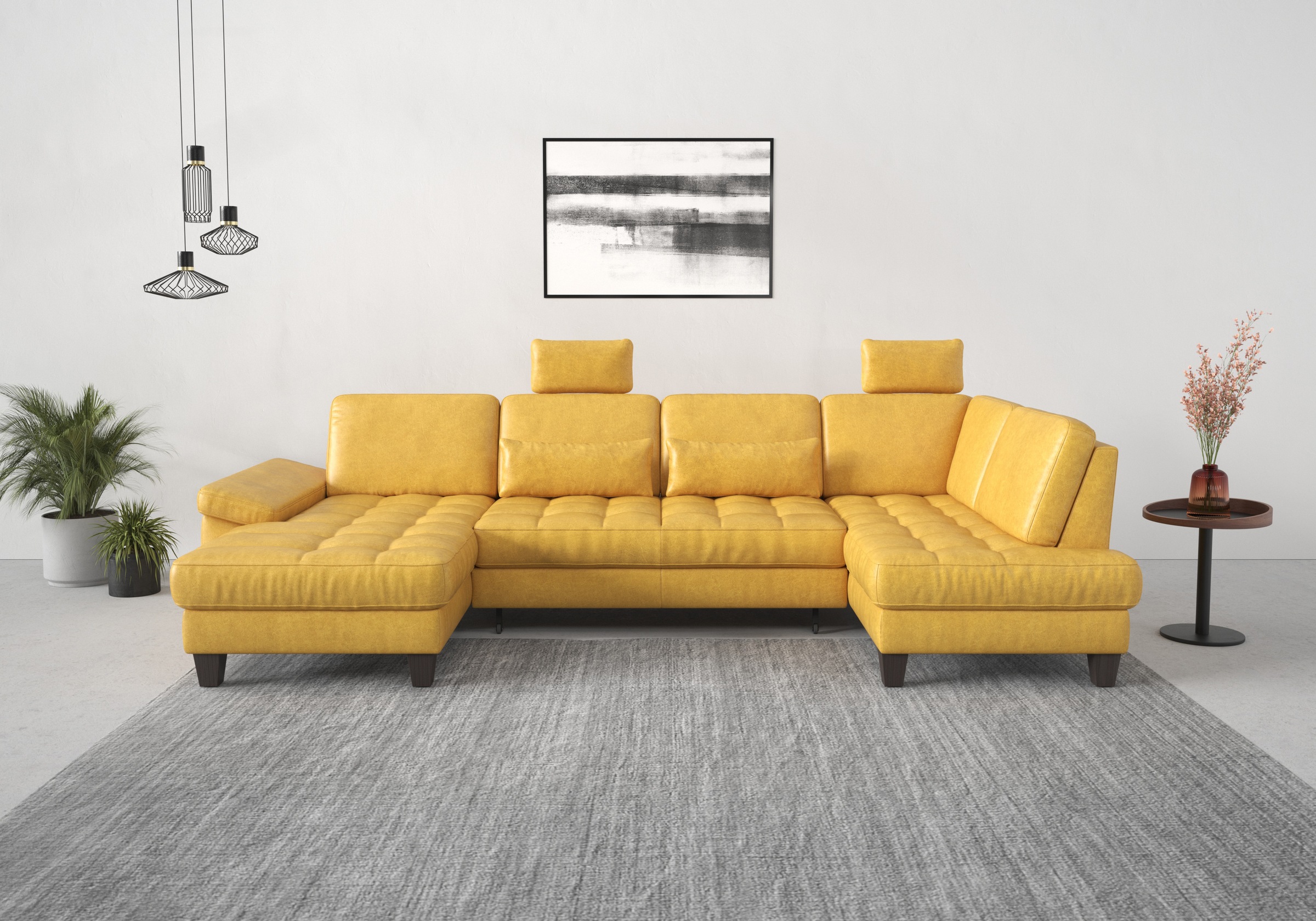 sit&more Wohnlandschaft »Westham U-Form«, wahlweise mit Bettfunktion, Bettkasten, Sitztiefenverstellung