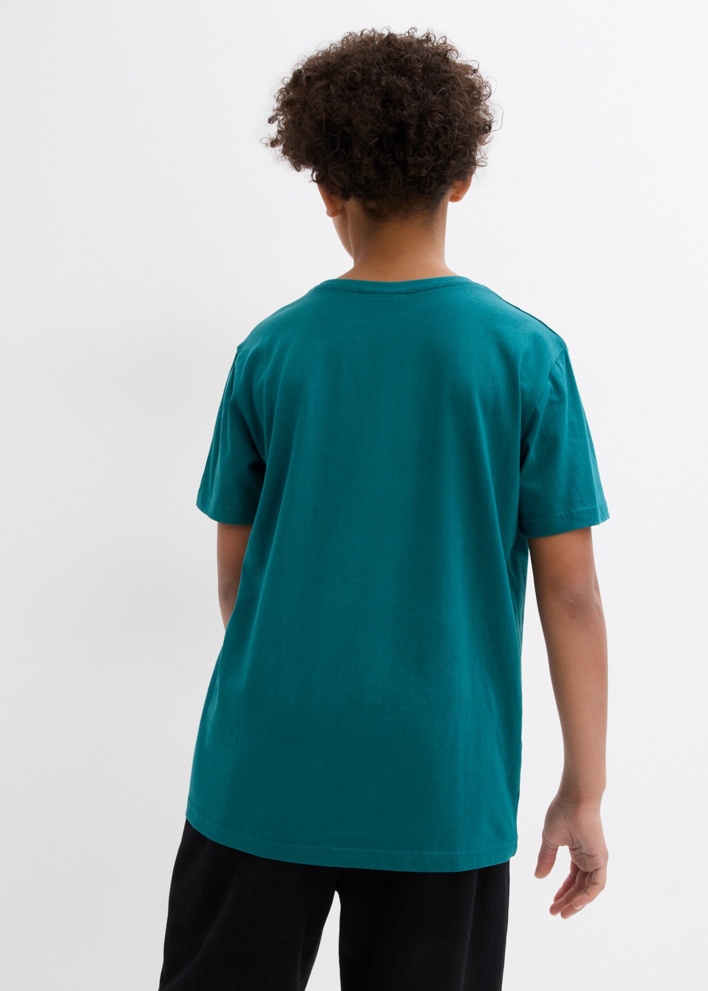 bonprix T-Shirt aus reiner Baumwolle, mit großem Frontdruck, Kurzarm-Design